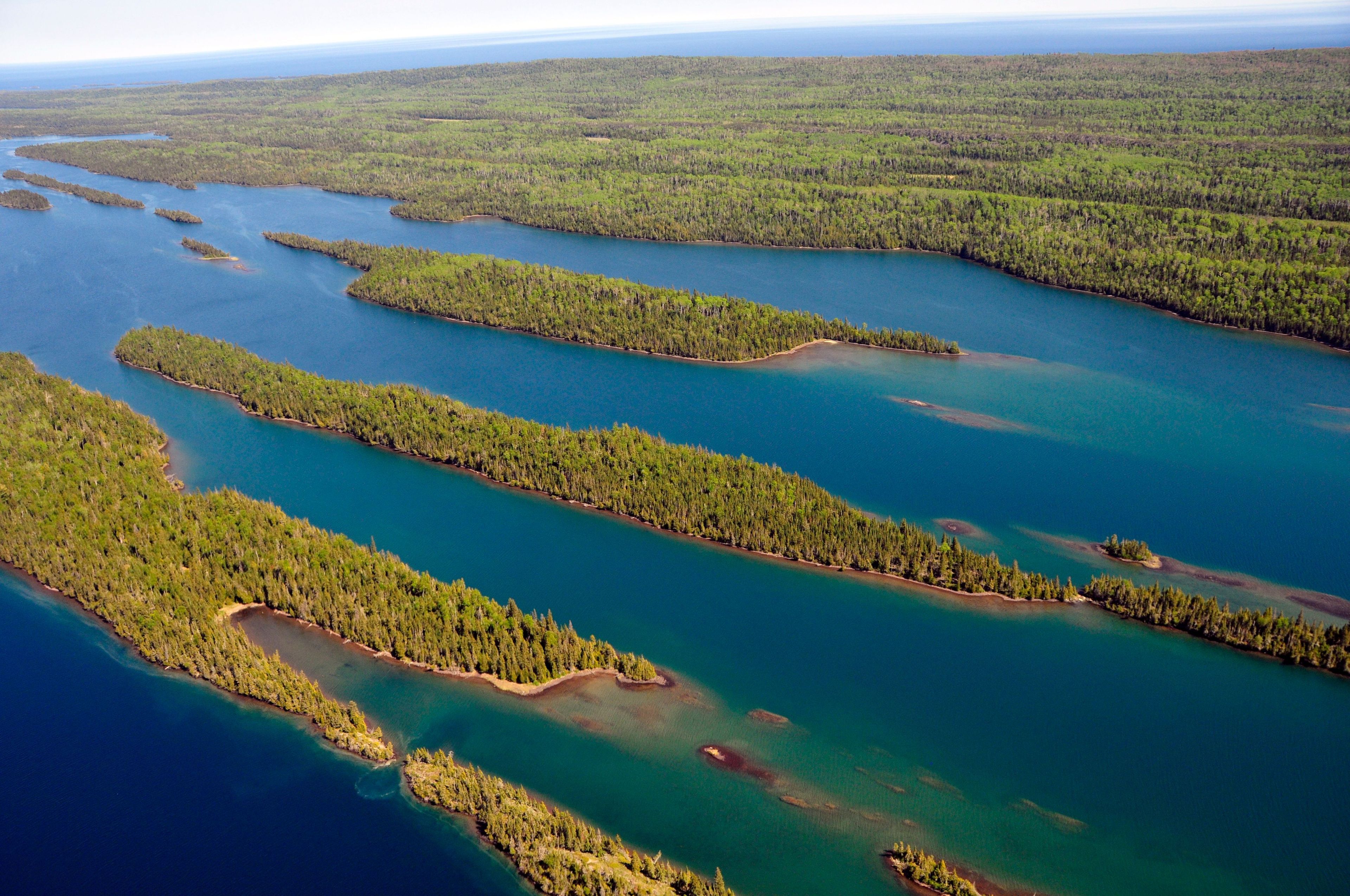 One of the best ways to view Isle Royale's land and water is from the air.