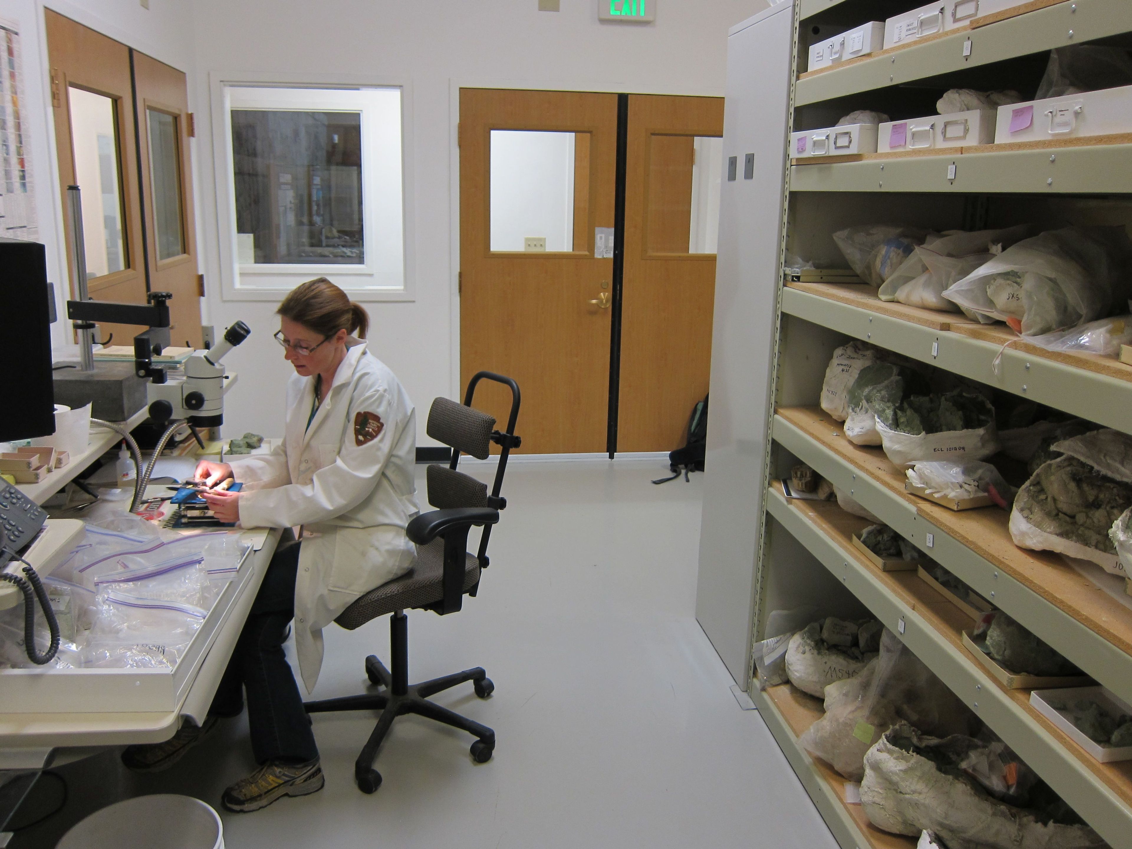 The Thomas Condon Paleontology Center is both a visitor center and research center.