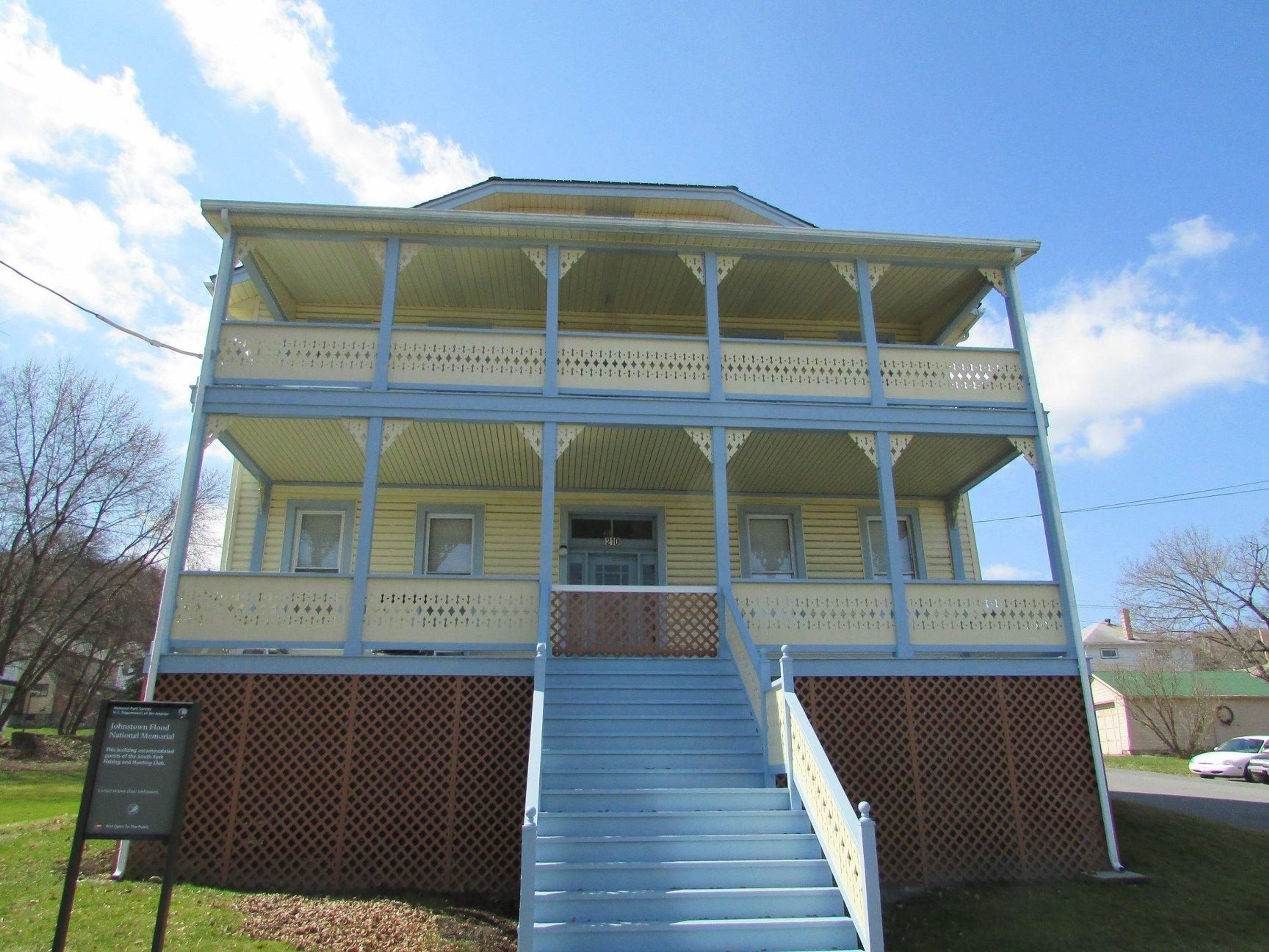 The Double Cottage once served as a structure for the South Fork Fishing and Hunting Club