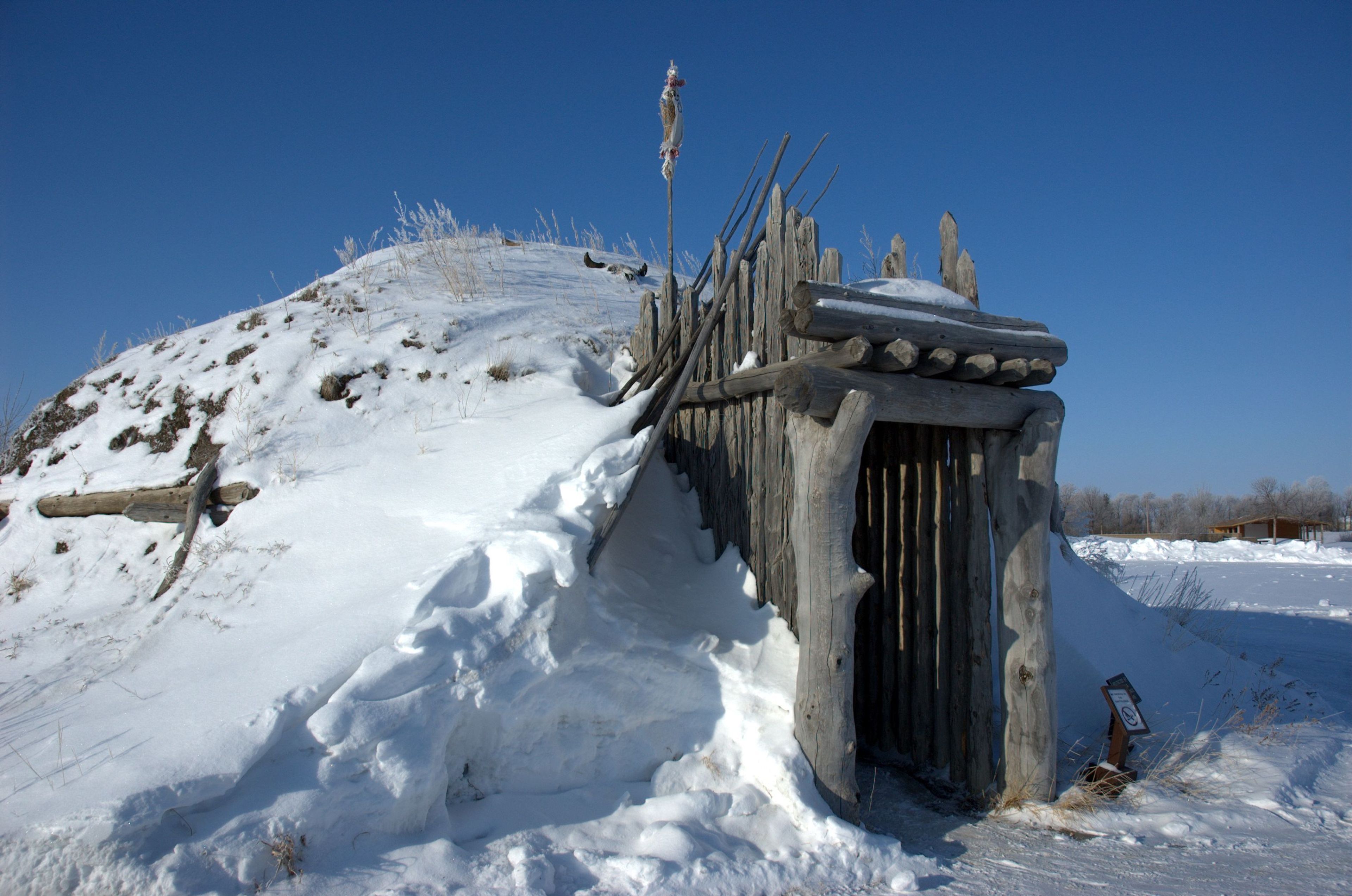 Winter Earthlodge