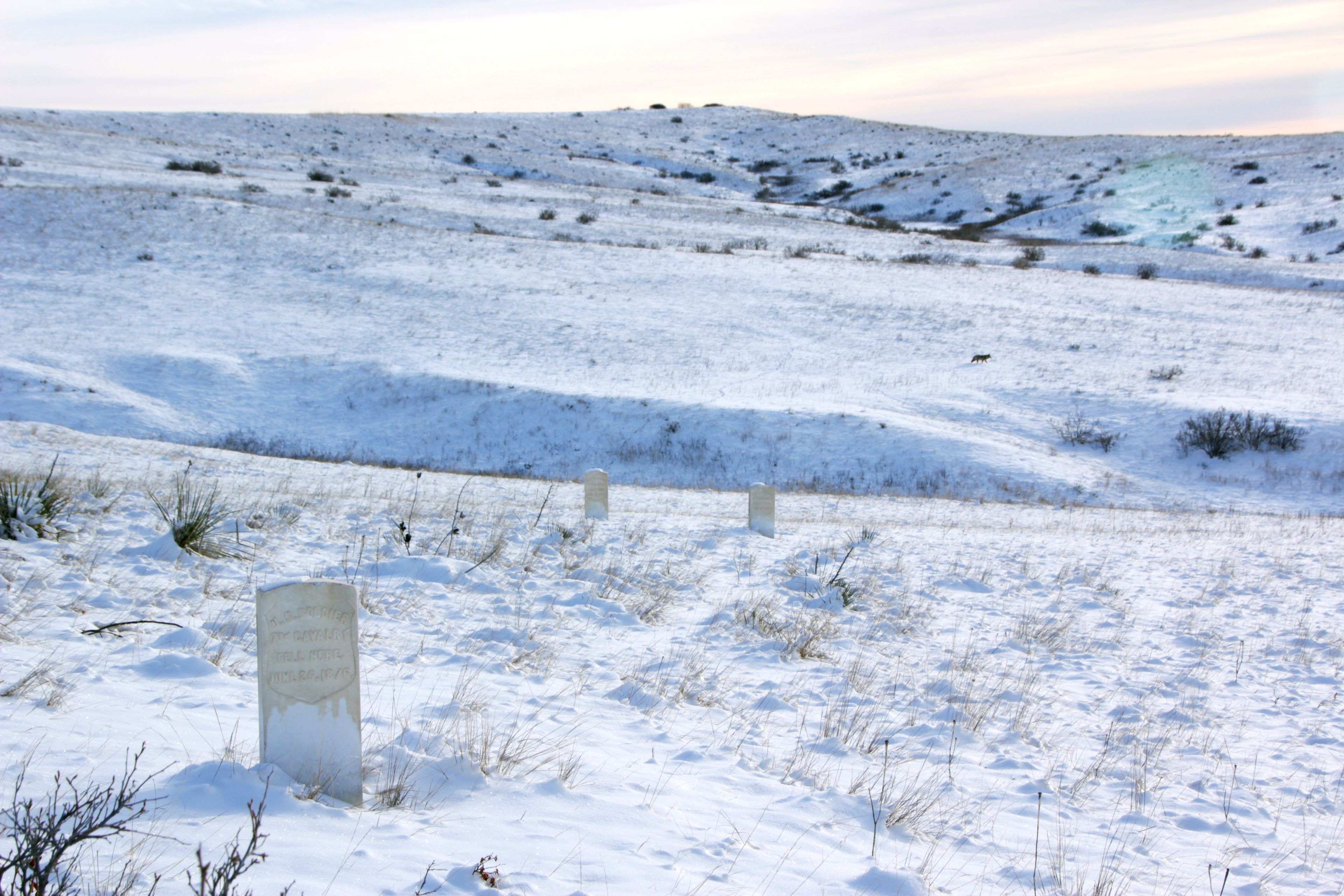 The monument and battlefield are open year round, even in winter when snow coats the ground.