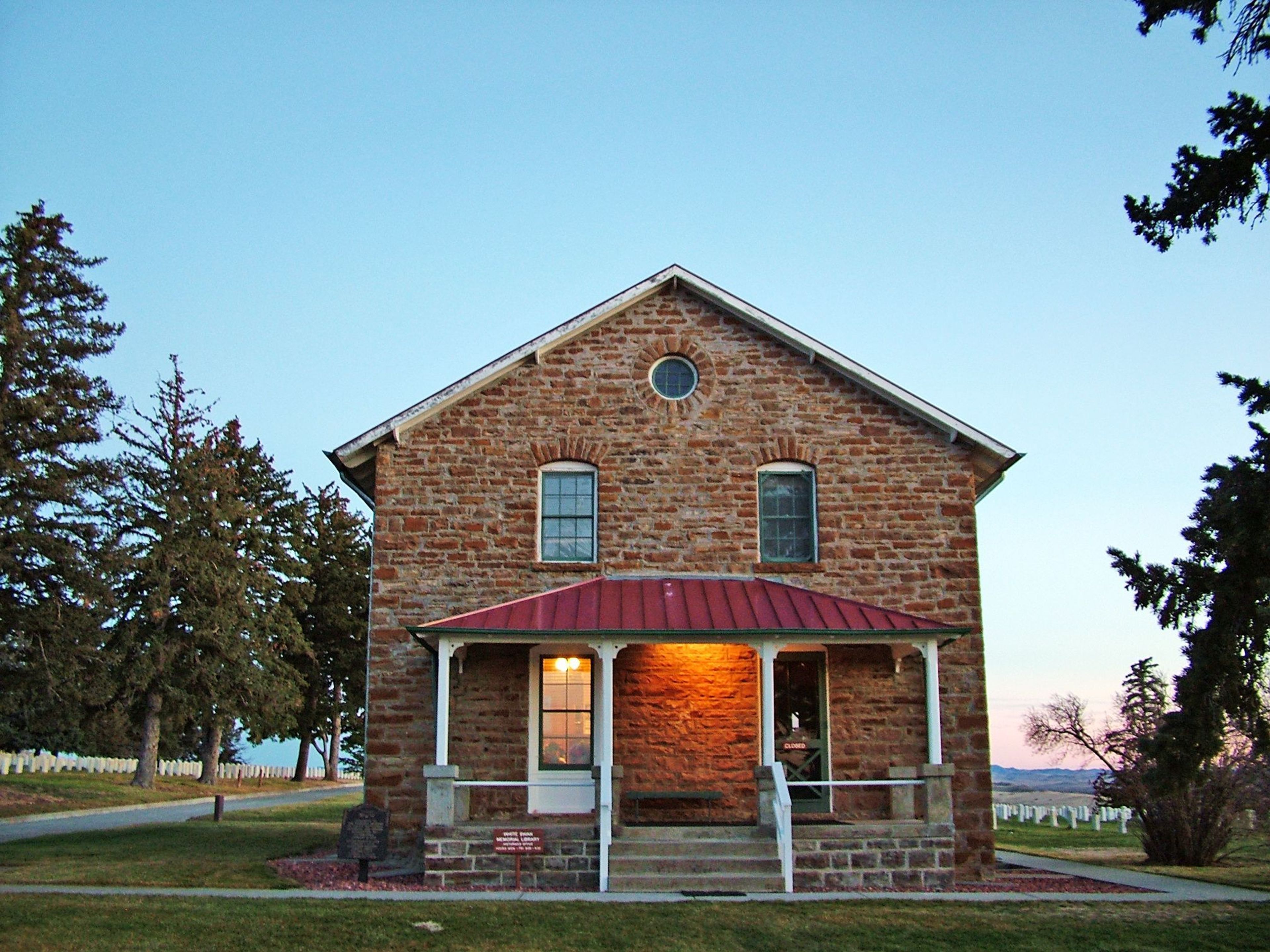 The stone house once served as a house for the Superintendent and their family. It has been renovated and  restored and now serves as an office and research area.