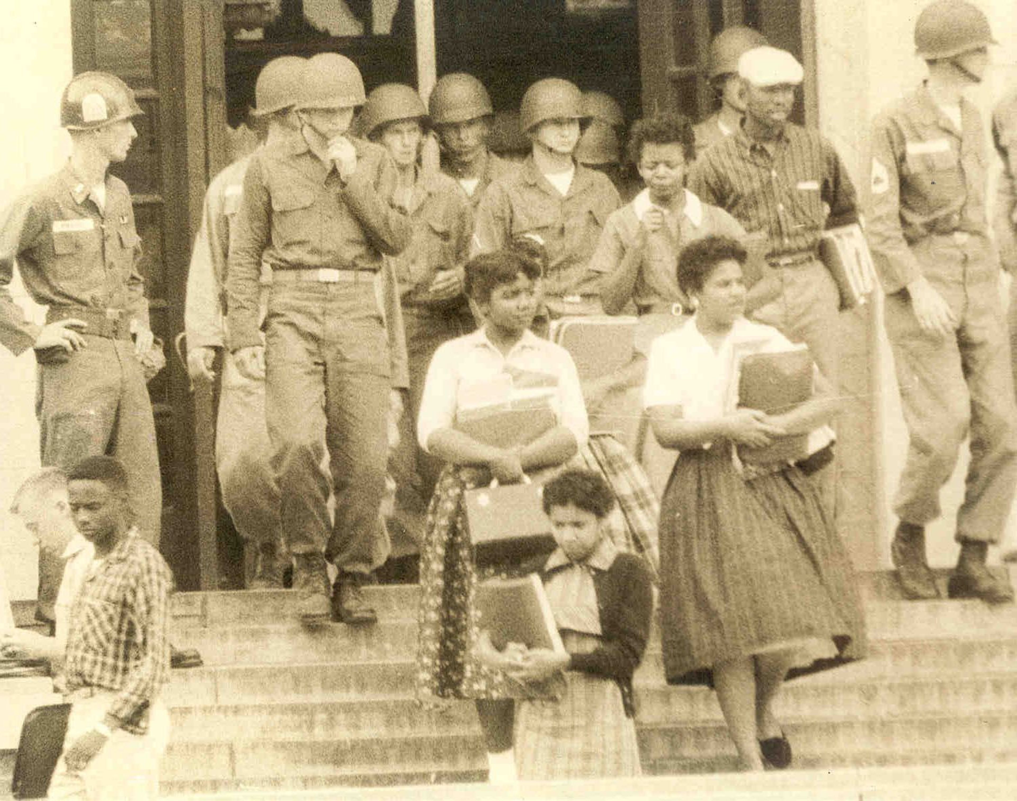 In September 1957, Little Rock Central High School became a symbol for change and a catalyst for transformation in the civil rights movement as the first fundamental test to the United States’ resolve to enforce African-American civil rights in the face