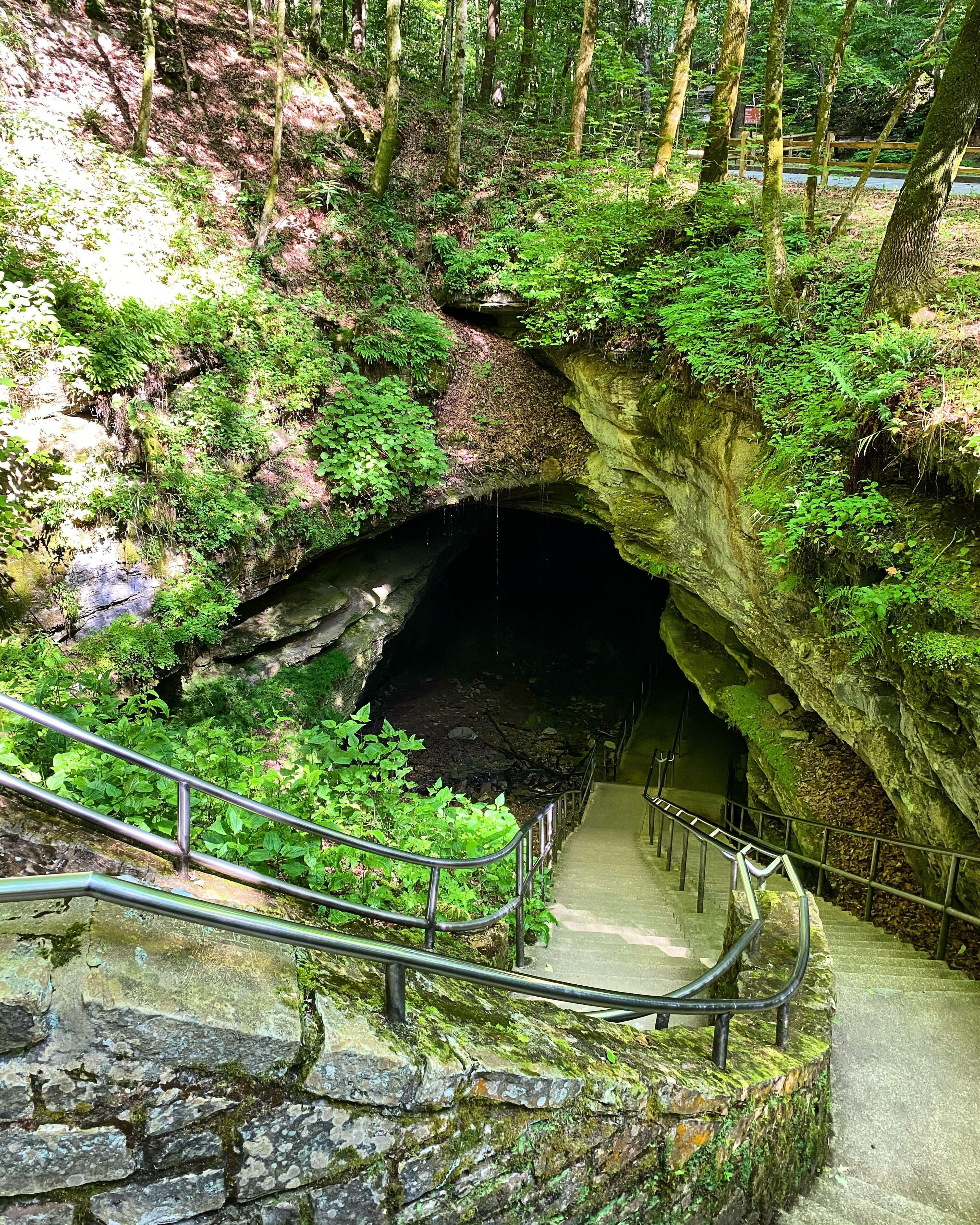 The Historic Entrance to Mammoth Cave has welcomed explorers for centuries.