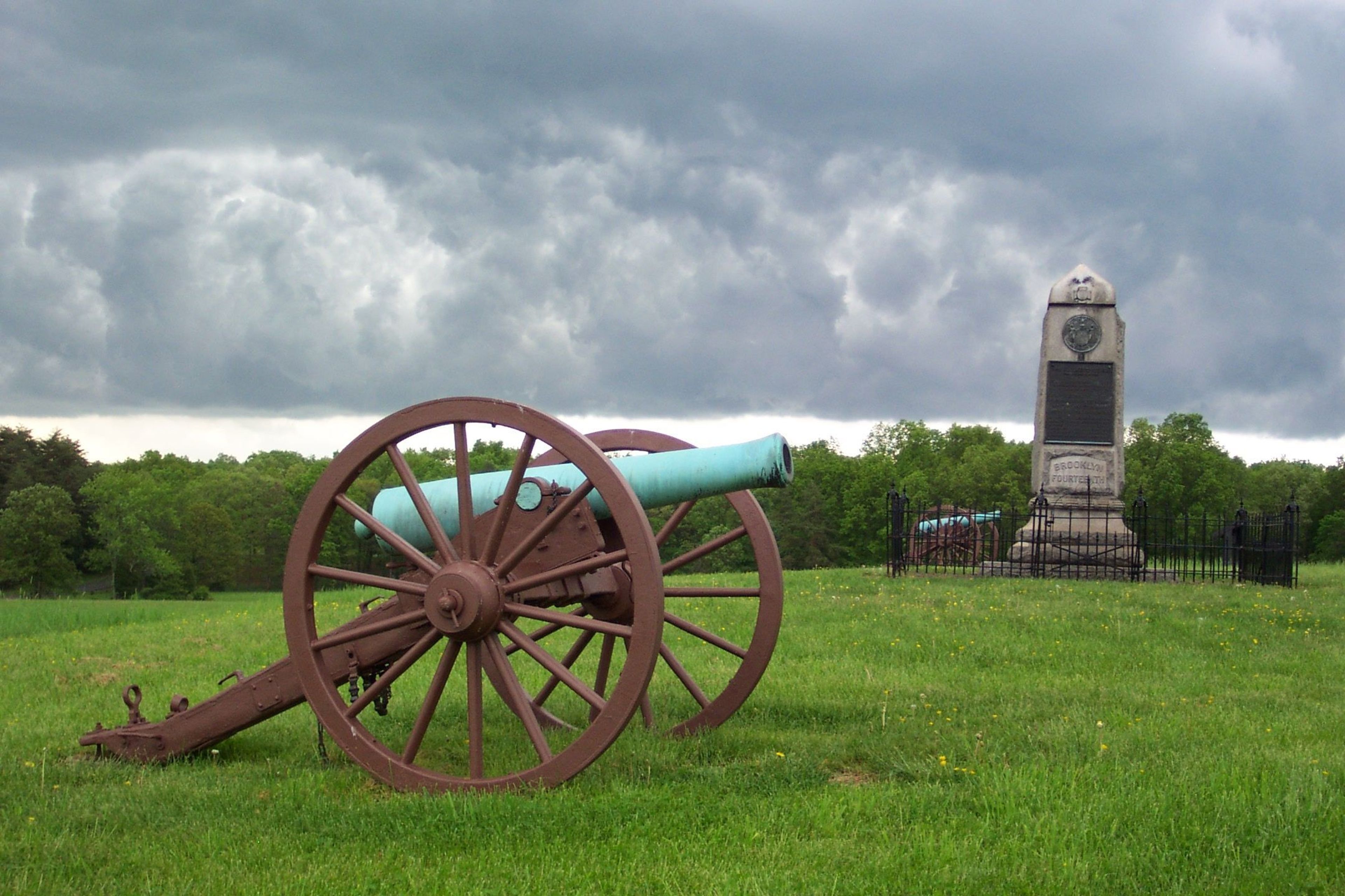 The 14th Brooklyn Monument overlooks the scene of heavy fighting near Groveton during Second Manassas.