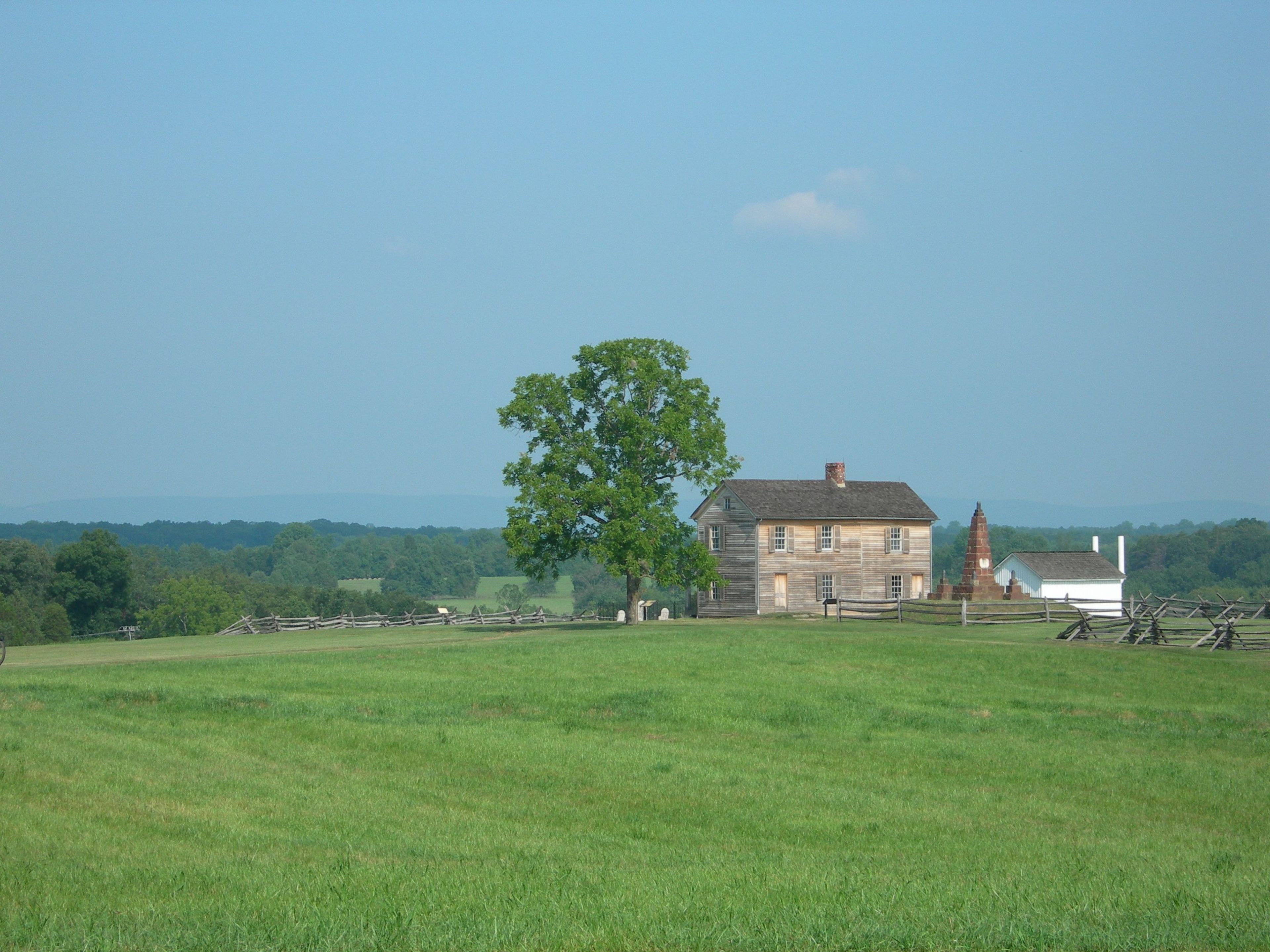 The Henry House, built over the ruins of the wartime dwelling, welcomed returning veterans to the battlefield after the war.