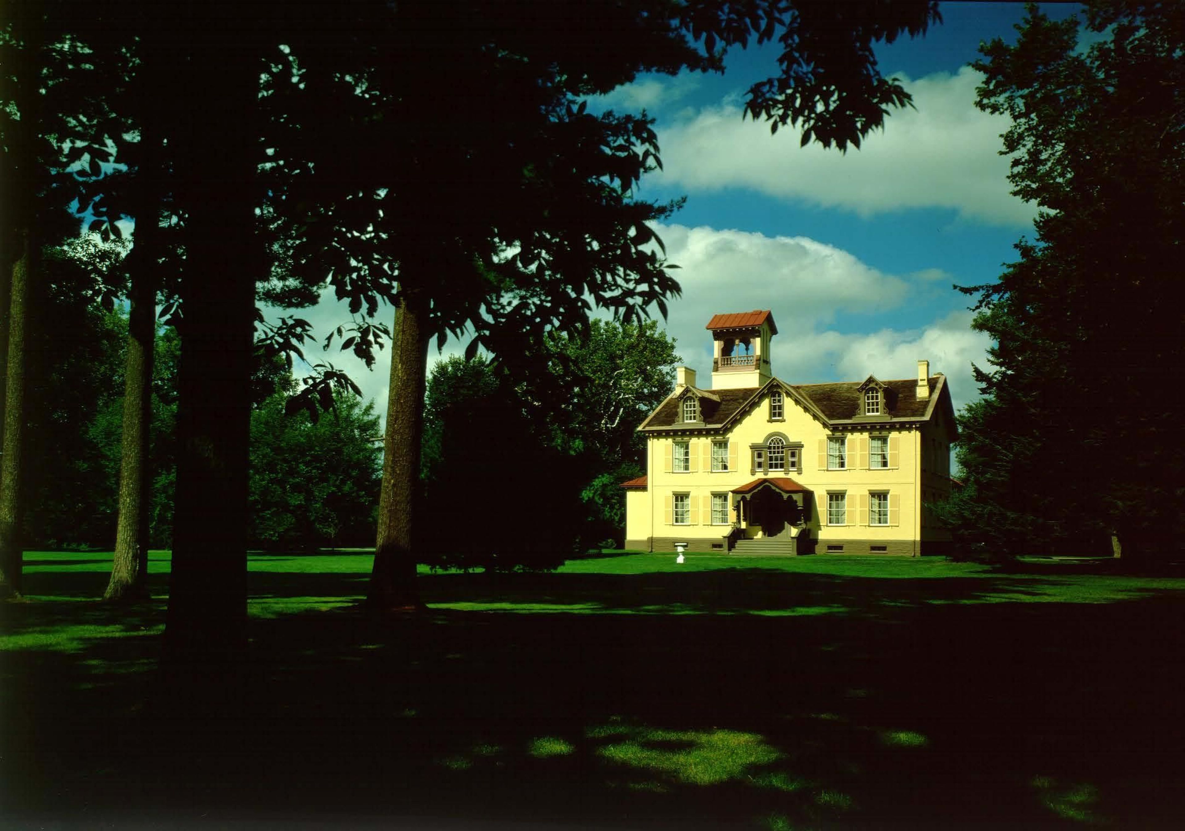 Van Buren called his home and farm Lindenwald.  He lived here after his term as president from 1841 to 1862.  He ran two presidential campaign from Lindenwald in 1844 and 1848.He ran presidential vam