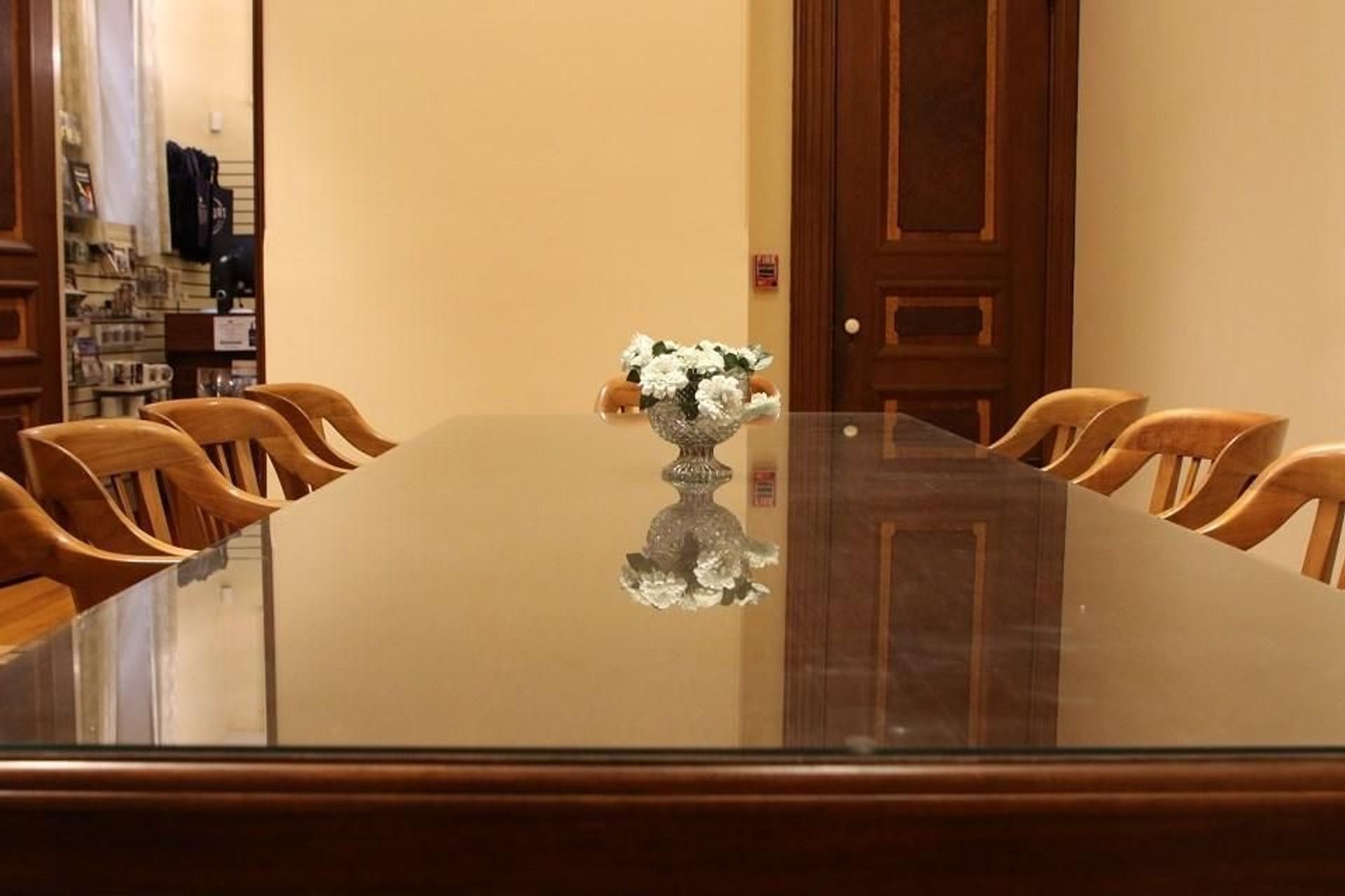 Visitors can view original Boardroom Conference Table where Mary McLeod Bethune and NCNW members met and planned programs that affected African American women, their families, and communities.