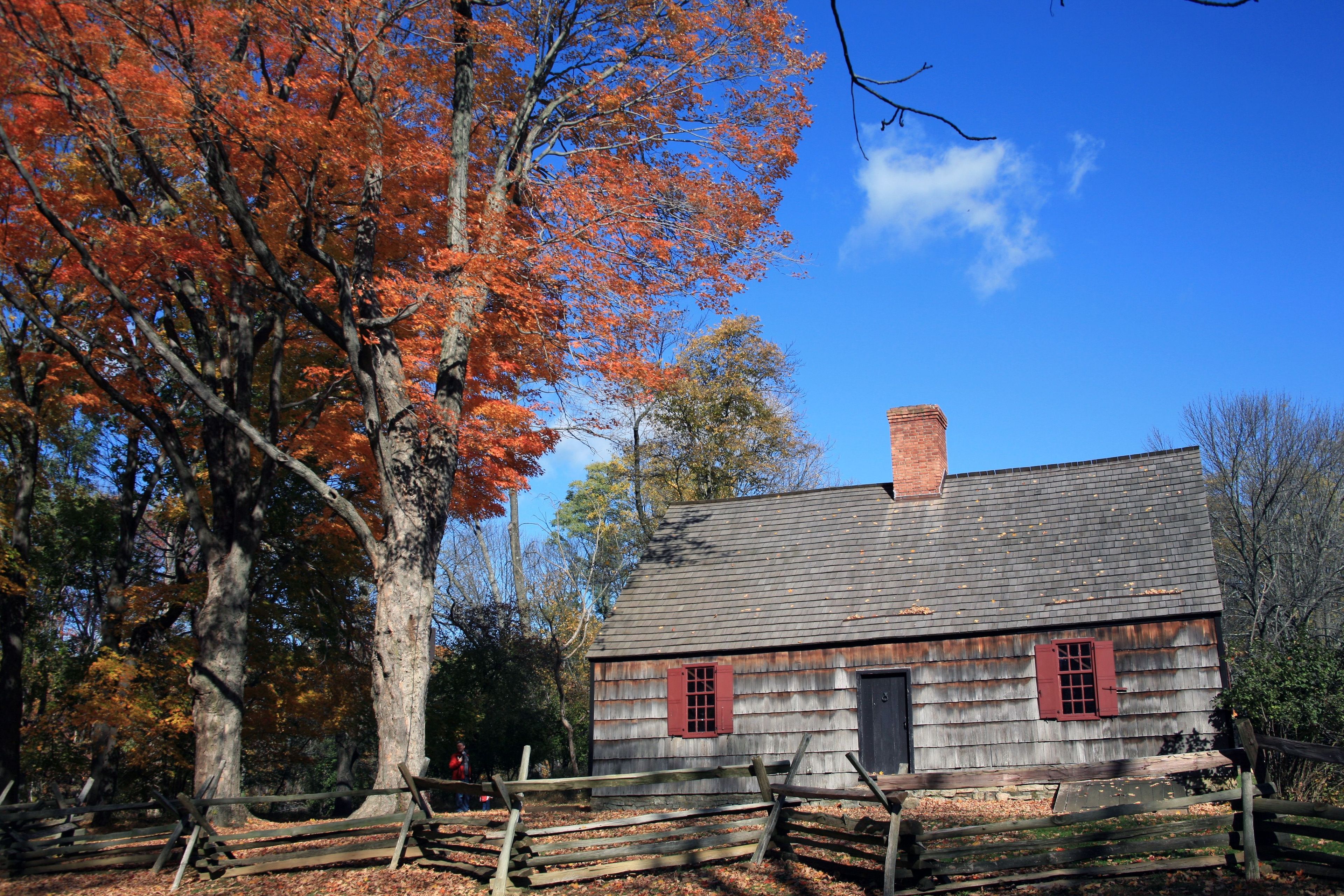 The Wick House in the fall.