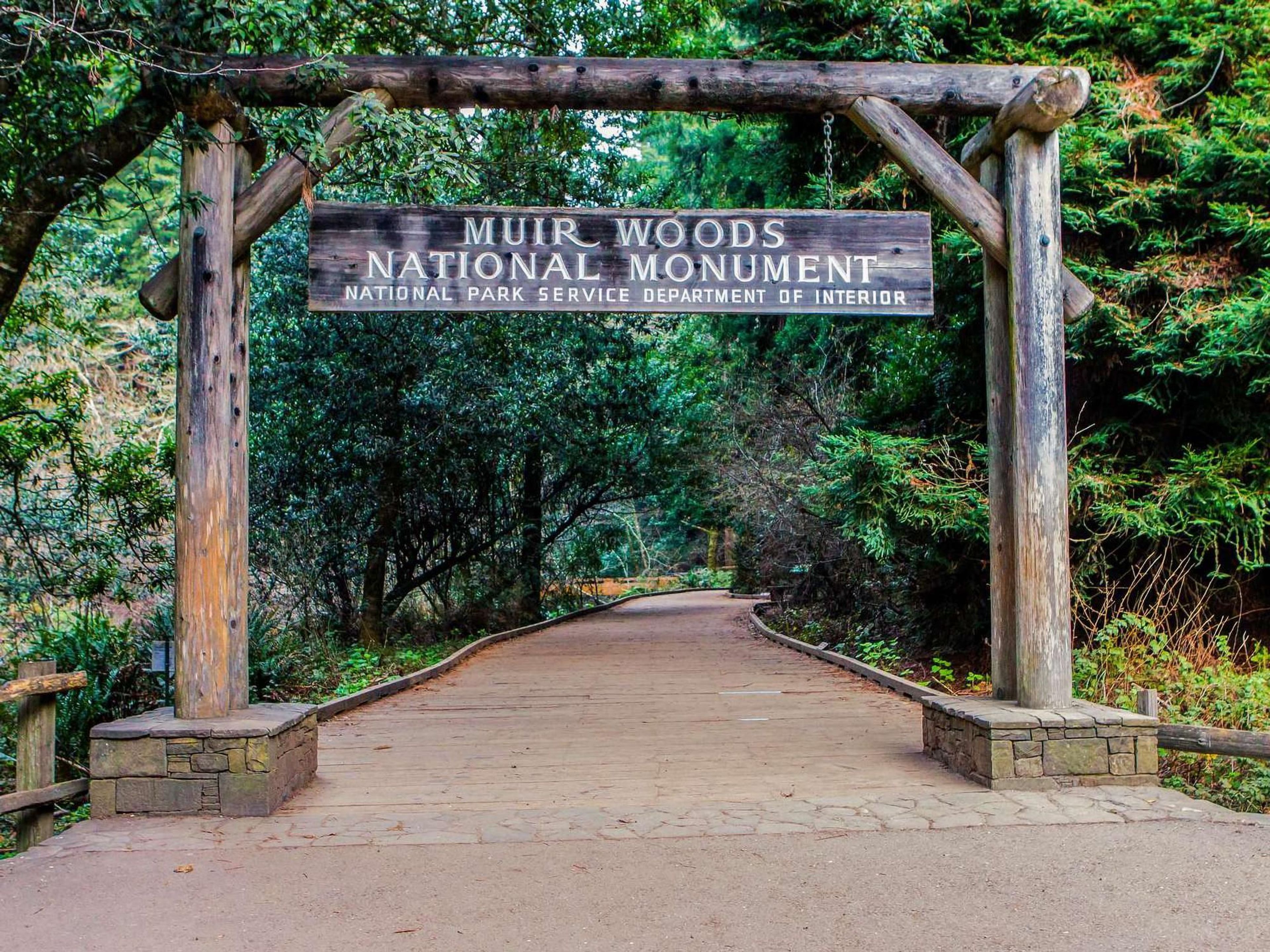 Entrance to Muir Woods National Monument