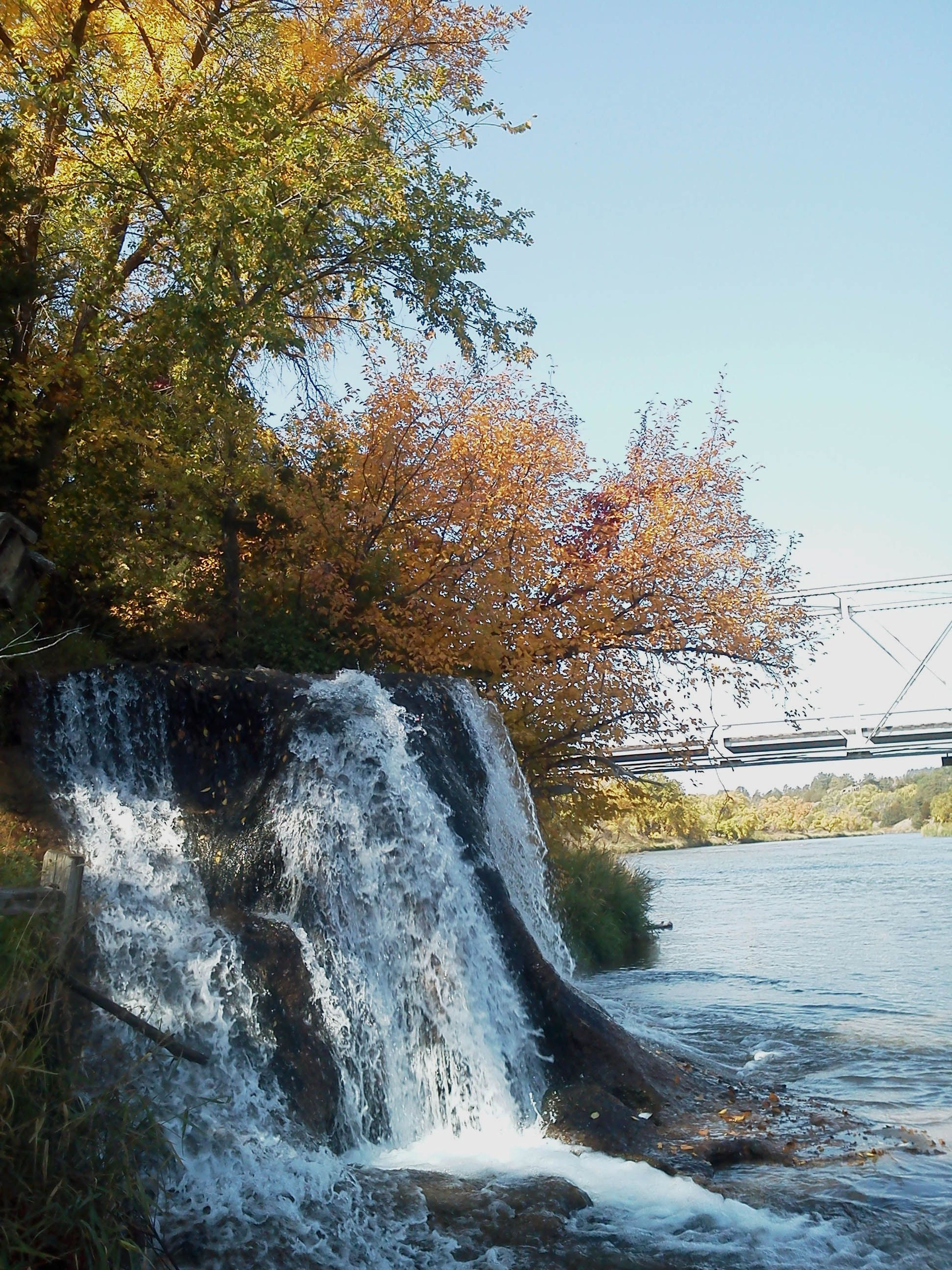 Berry Falls is one of over 200 waterfalls that visitors may see along the Niobrara National Scenic River's bluffs.