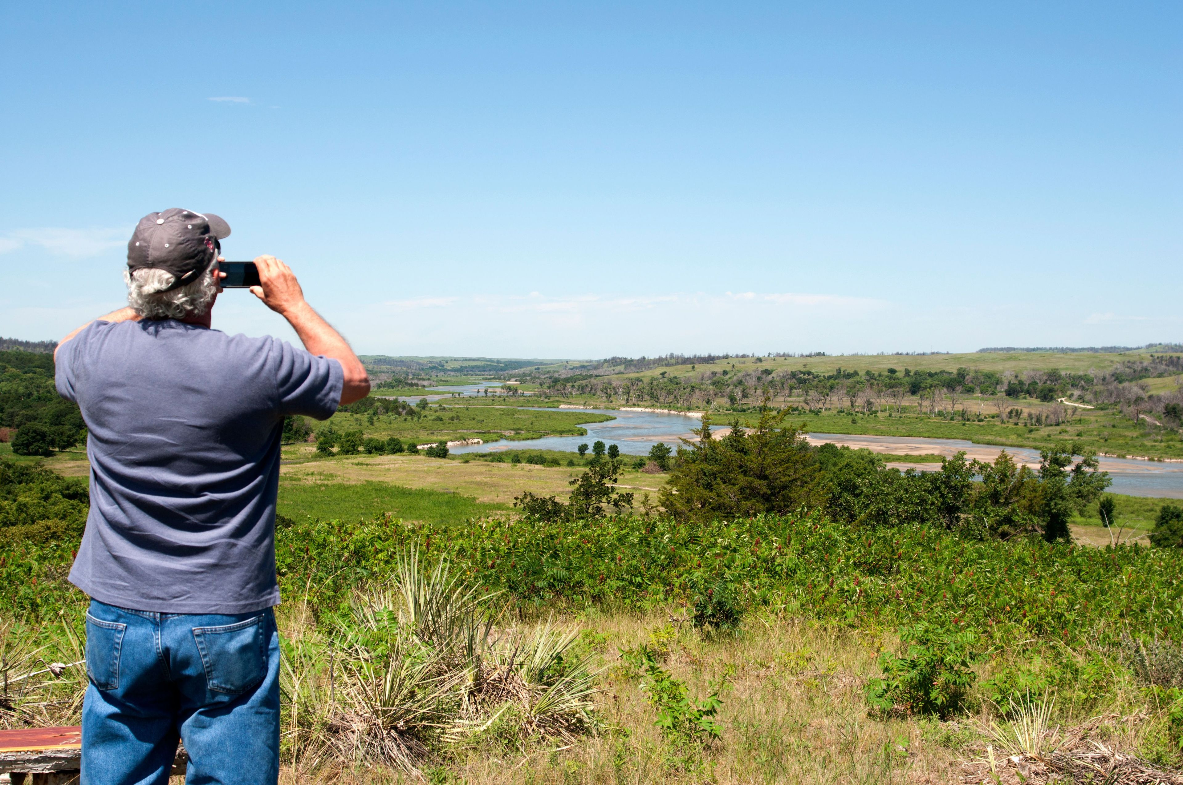 Parts of the river are shallow and meandering, making beautiful backdrops for people to take photographs.