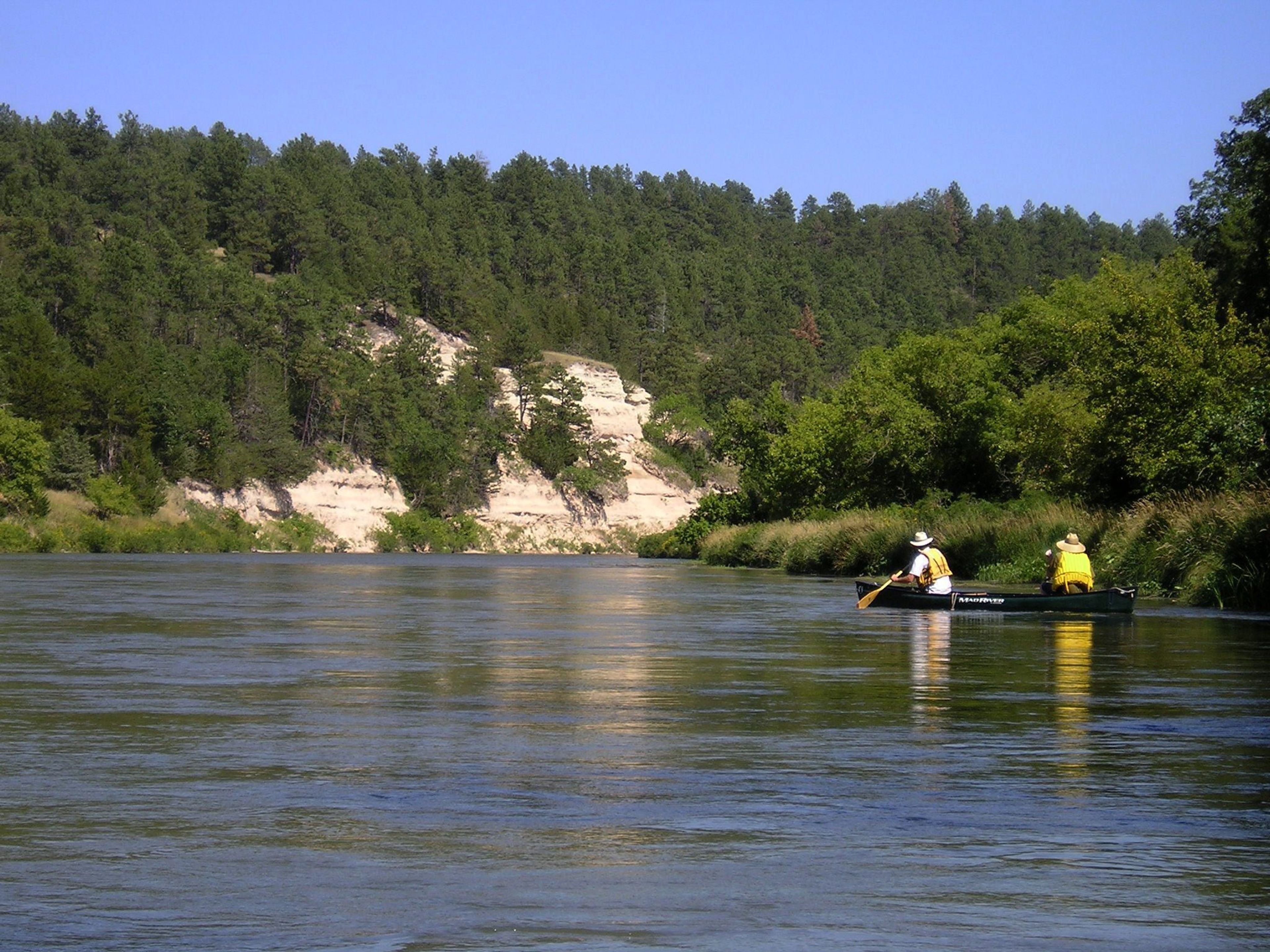 The Niobrara is a peaceful place to paddle during the week.