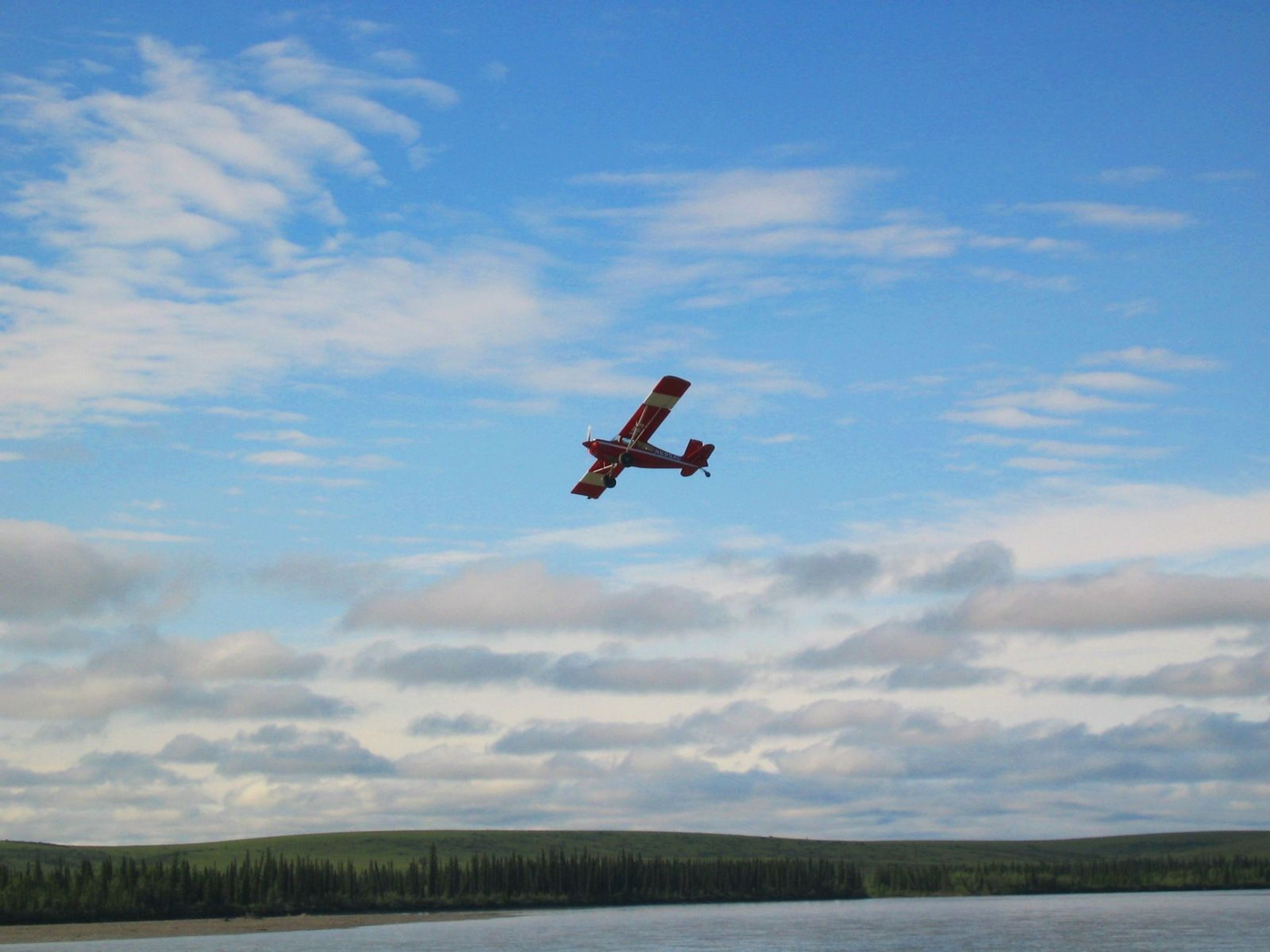 A National Park Service plane takes off from the Kelly Bar landing site at the confluence of the Kelly River and Noatak River