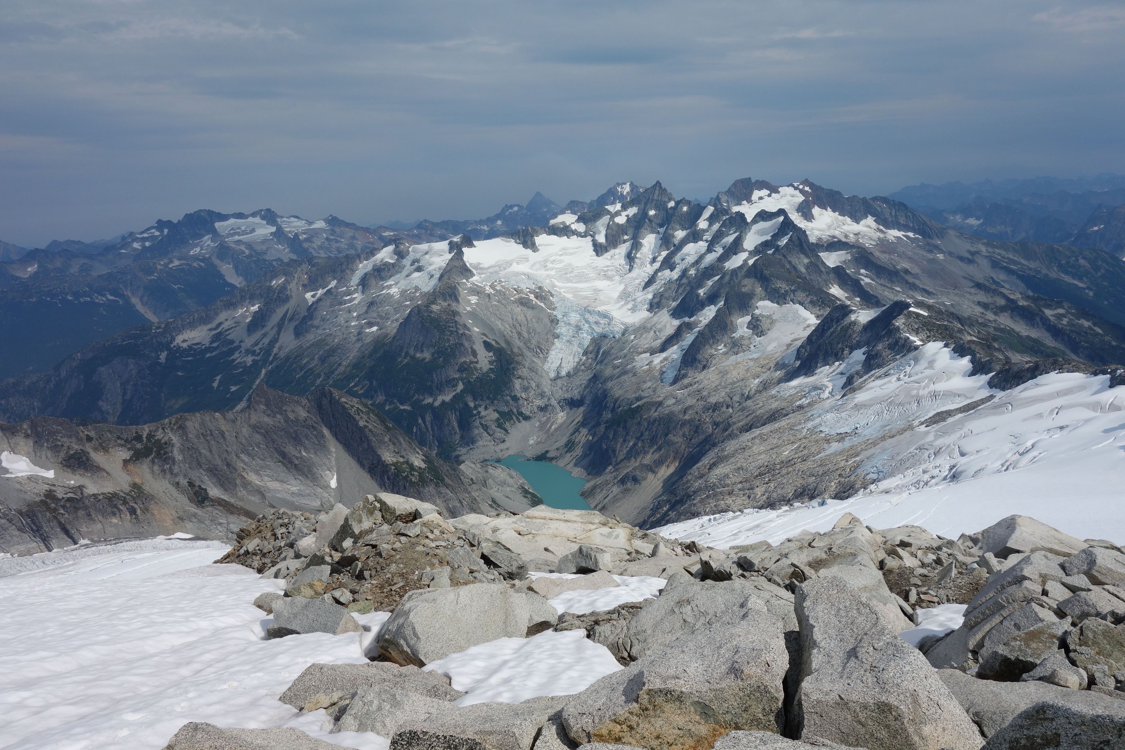 Explore jagged peaks crowned by more than 300 glaciers as you traverse the landscape.