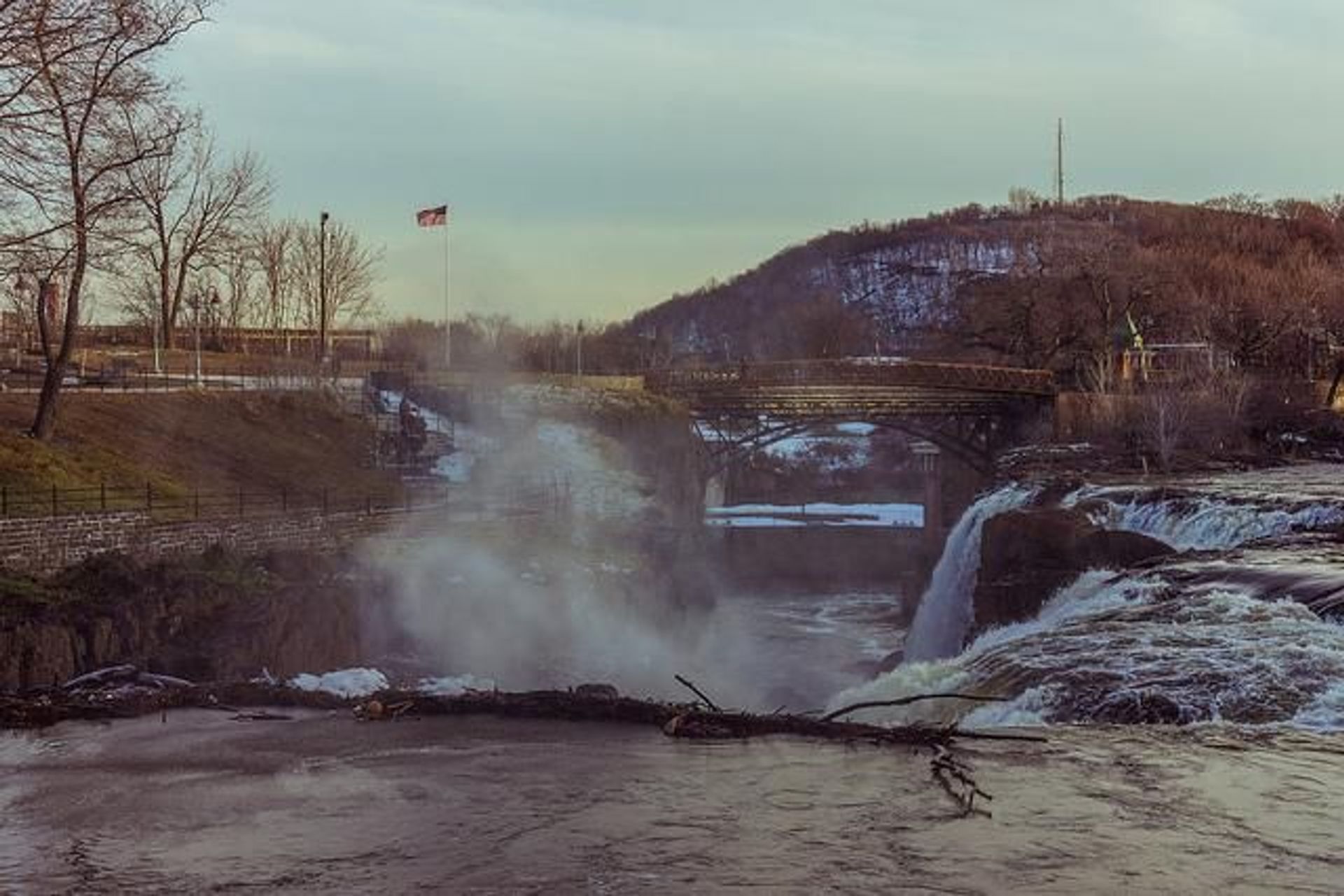 One of the best spots to overlook the falls and Garret Mountain, Paterson's largest mountain.