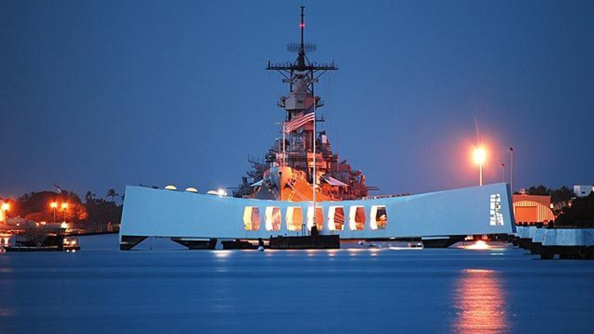 About 1.4 million people from all over the world visit the USS Arizona Memorial every year.