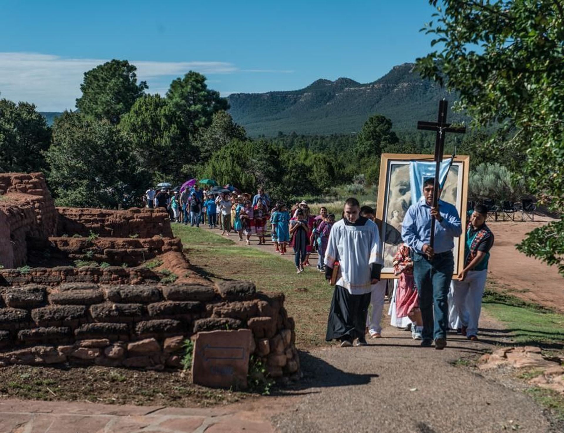 The Feast Day of Pecos Pueblo draws in hundreds from Jemez Pueblo, Pecos, and the surrounding communities each year.