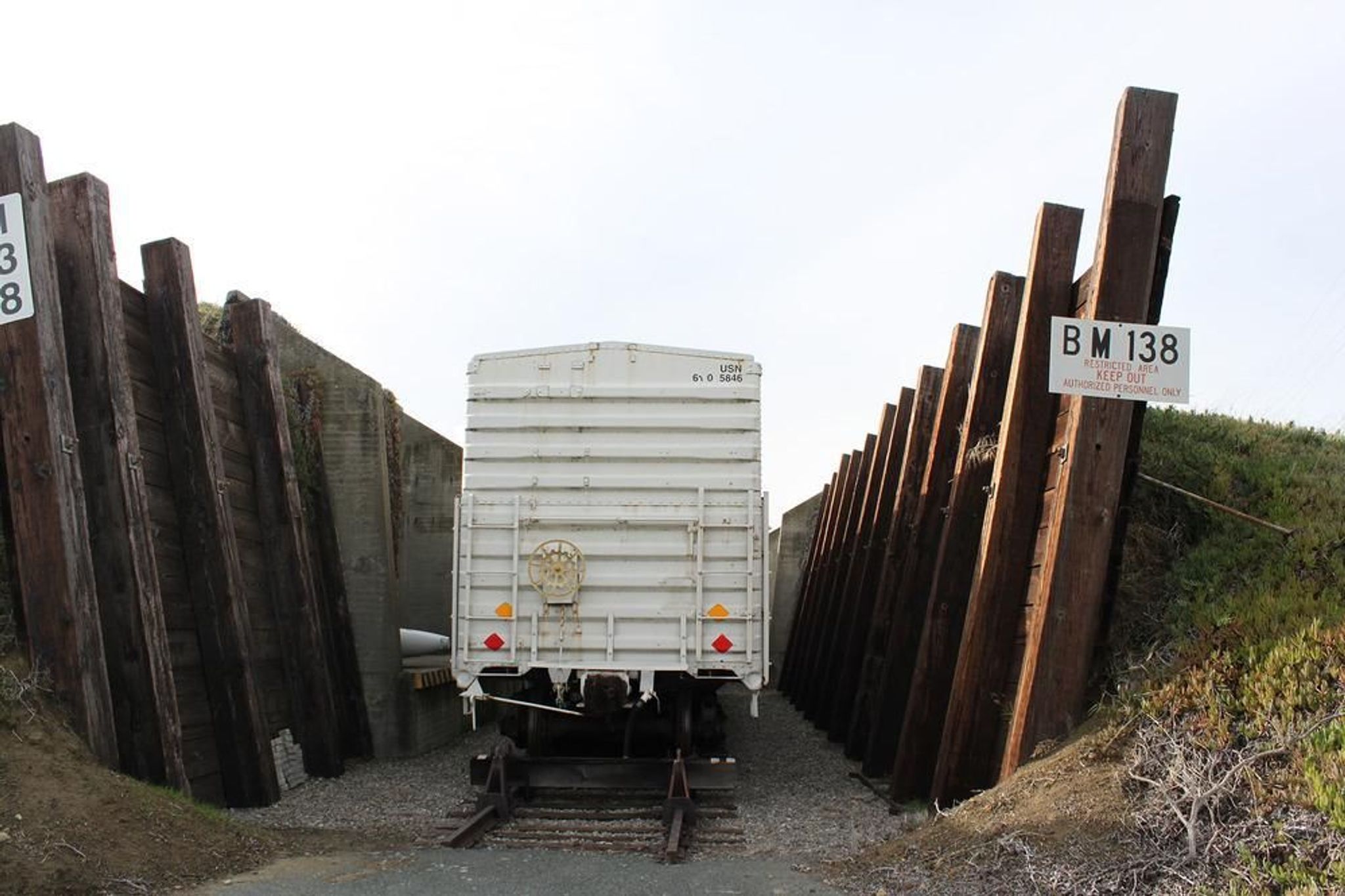 Historic train car at the memorial site.