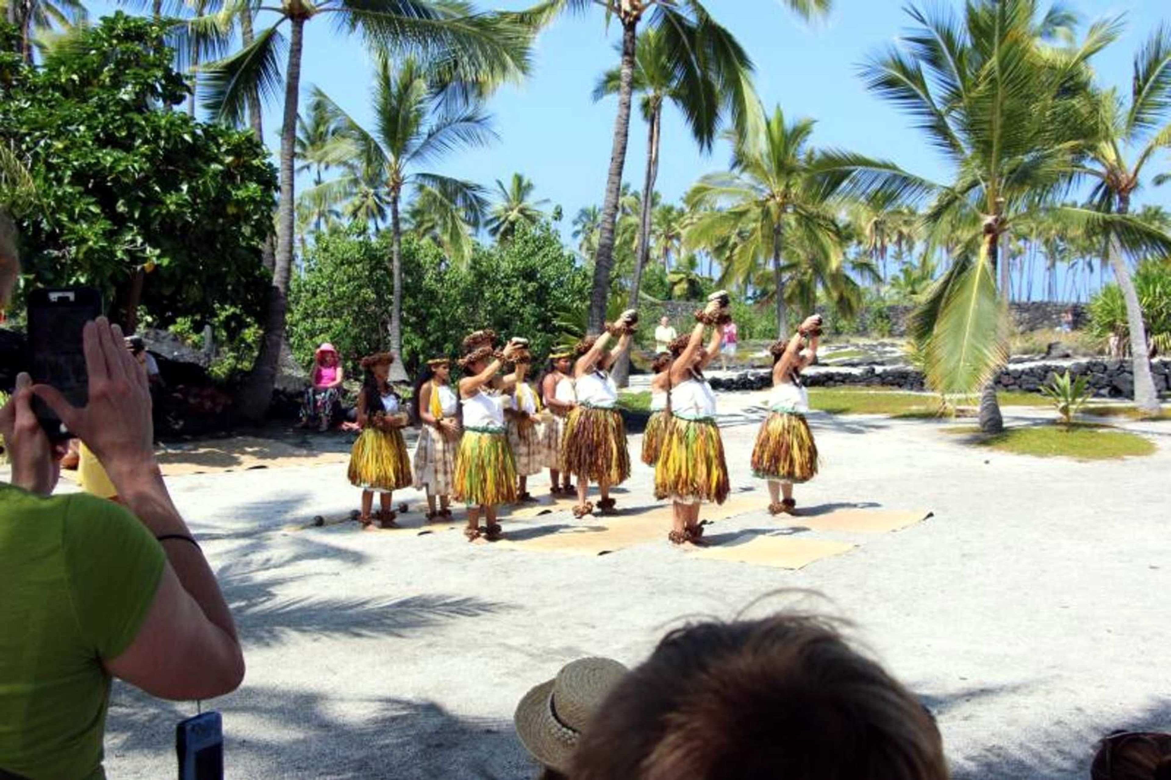 Hula dancers perform at the annual Cultural Festival.