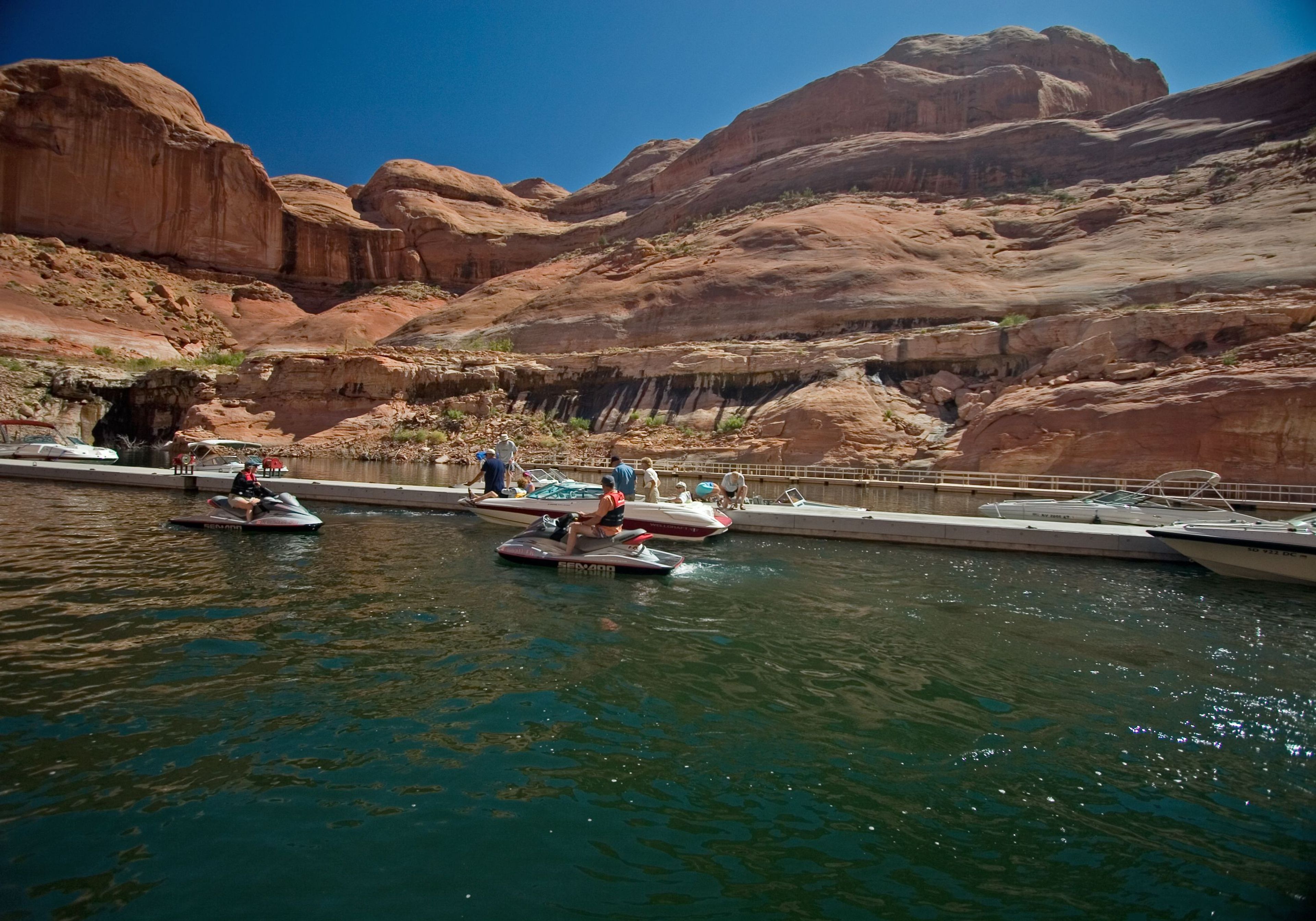 The only way to access Rainbow Bridge is by a two-day hike across the Navajo Nation, or a fifty-mile boat trip up Lake Powell.