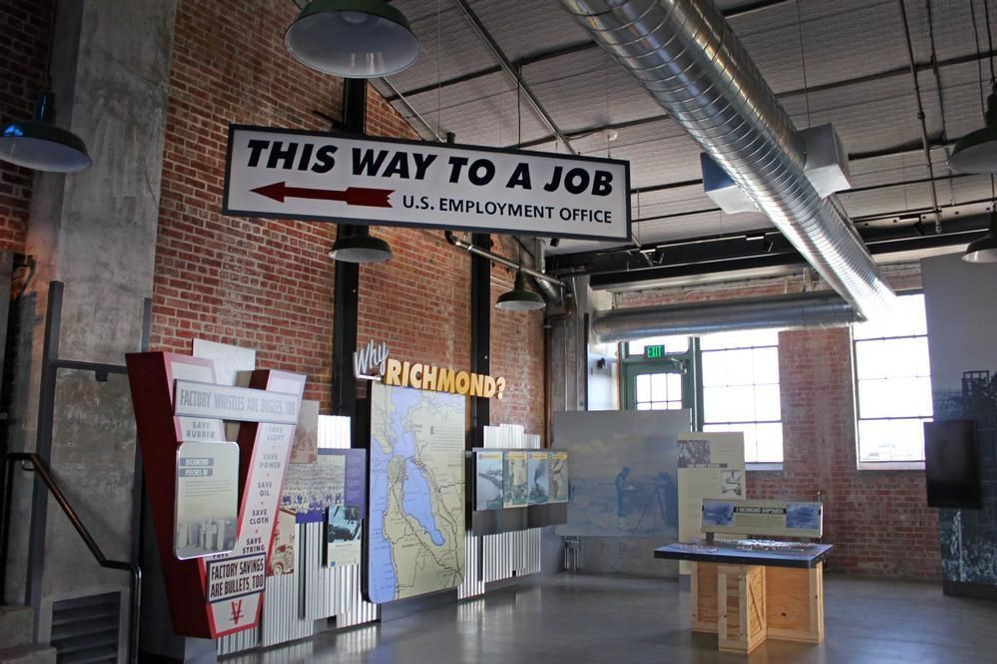 Exhibits in the Visitor Education Center.