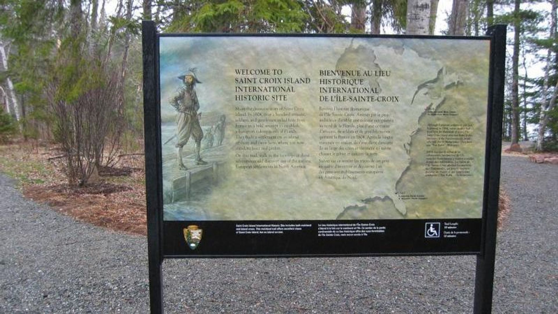 An interpretive trail guides visitors through the history of the island and the people who called it home.