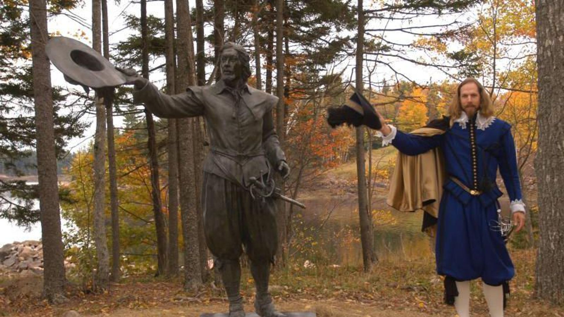 Pierre Dugua and his men spent a dealthy winter on Saint Croix Island.