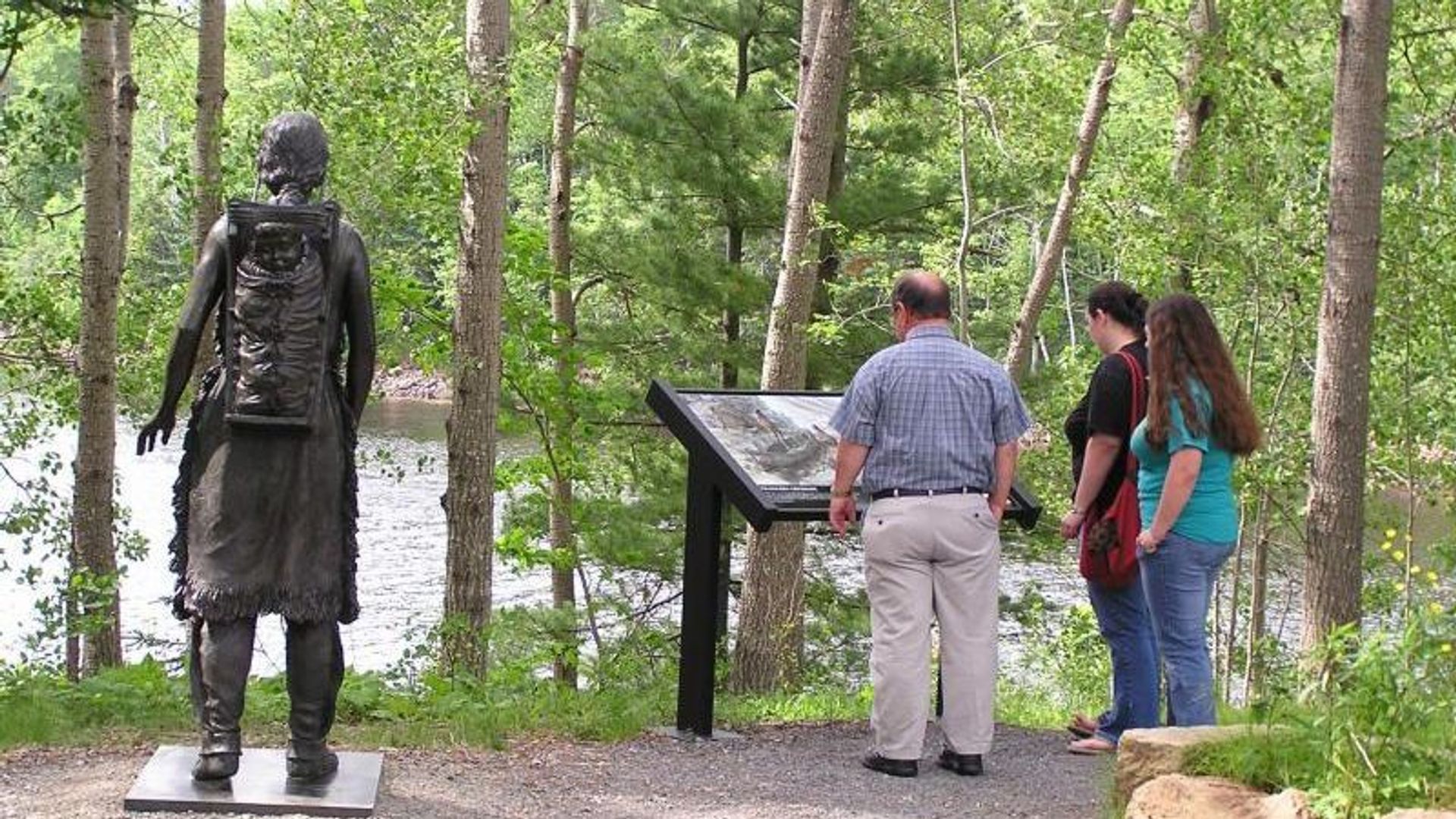 As you walk along the trail waysides provide more information about surviving that deadly winter of 1604-05.