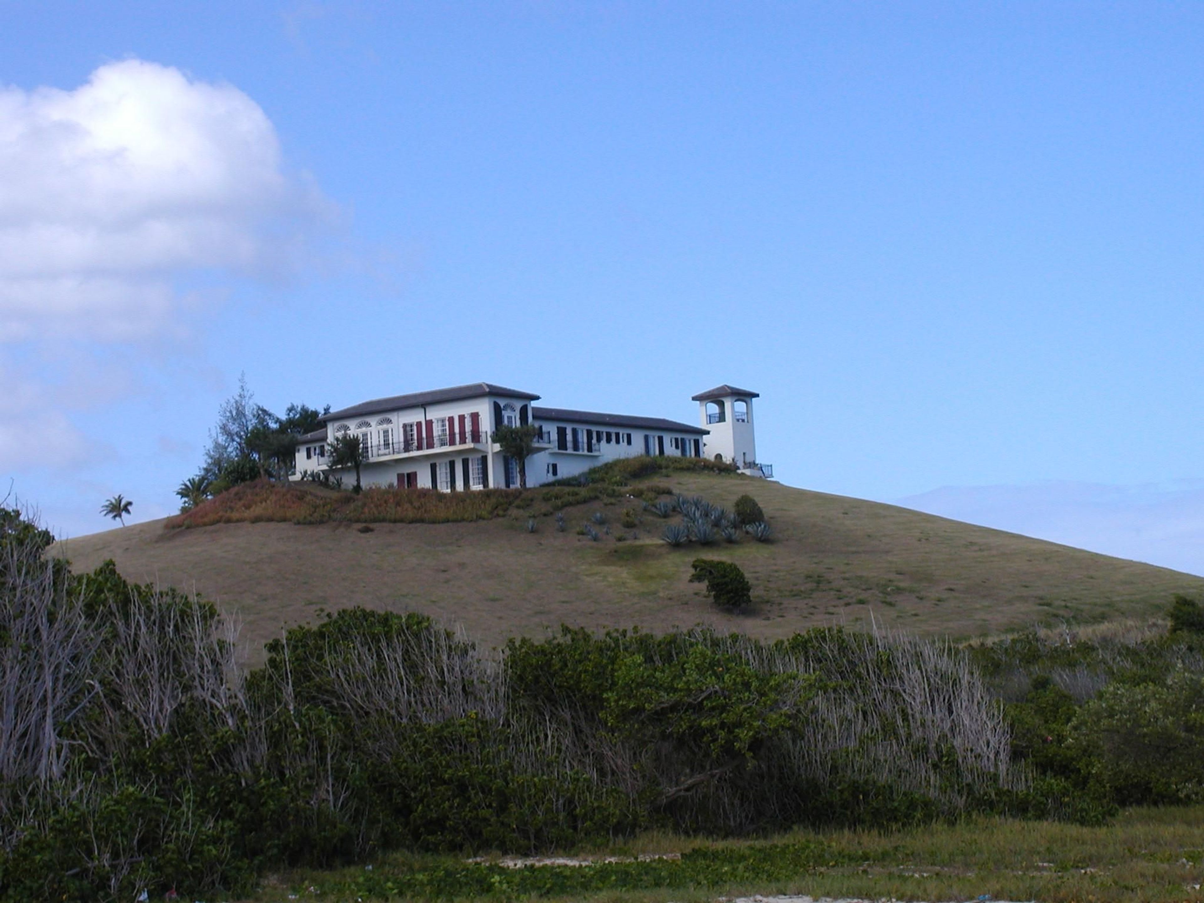 View of the Salt River Bay Visitor Contact Station from below.