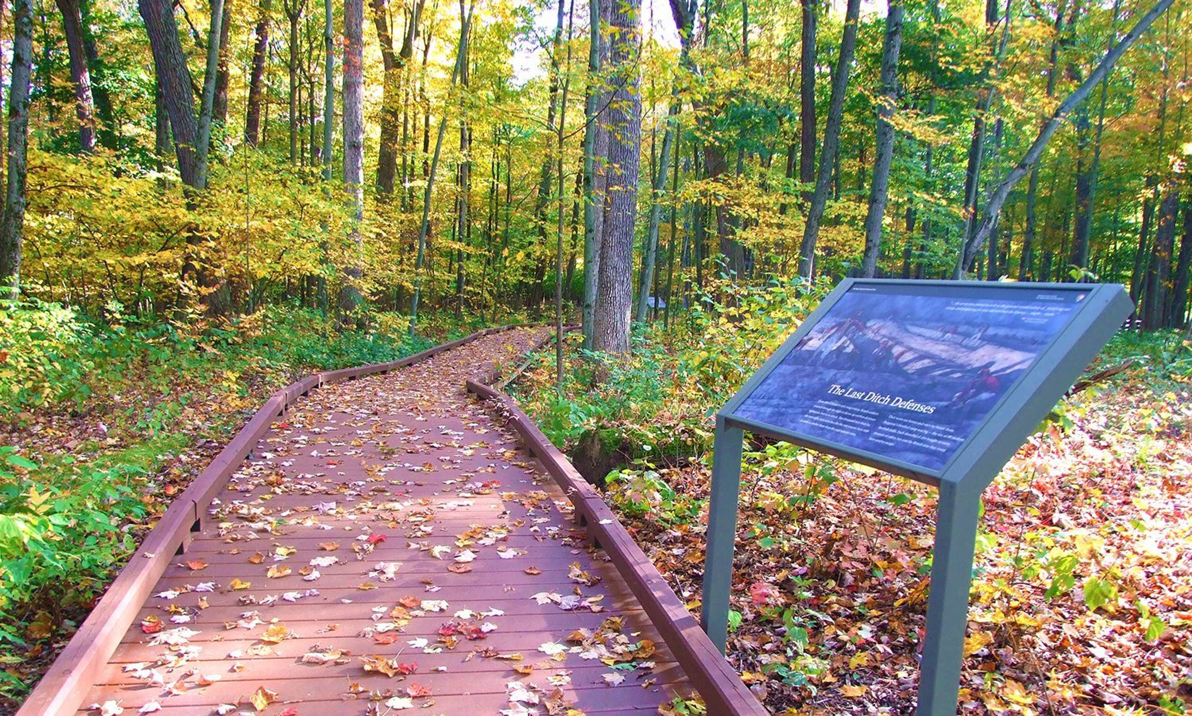 A half-mile path through Victory Woods tells of this last British camp following the Battles of Saratoga.