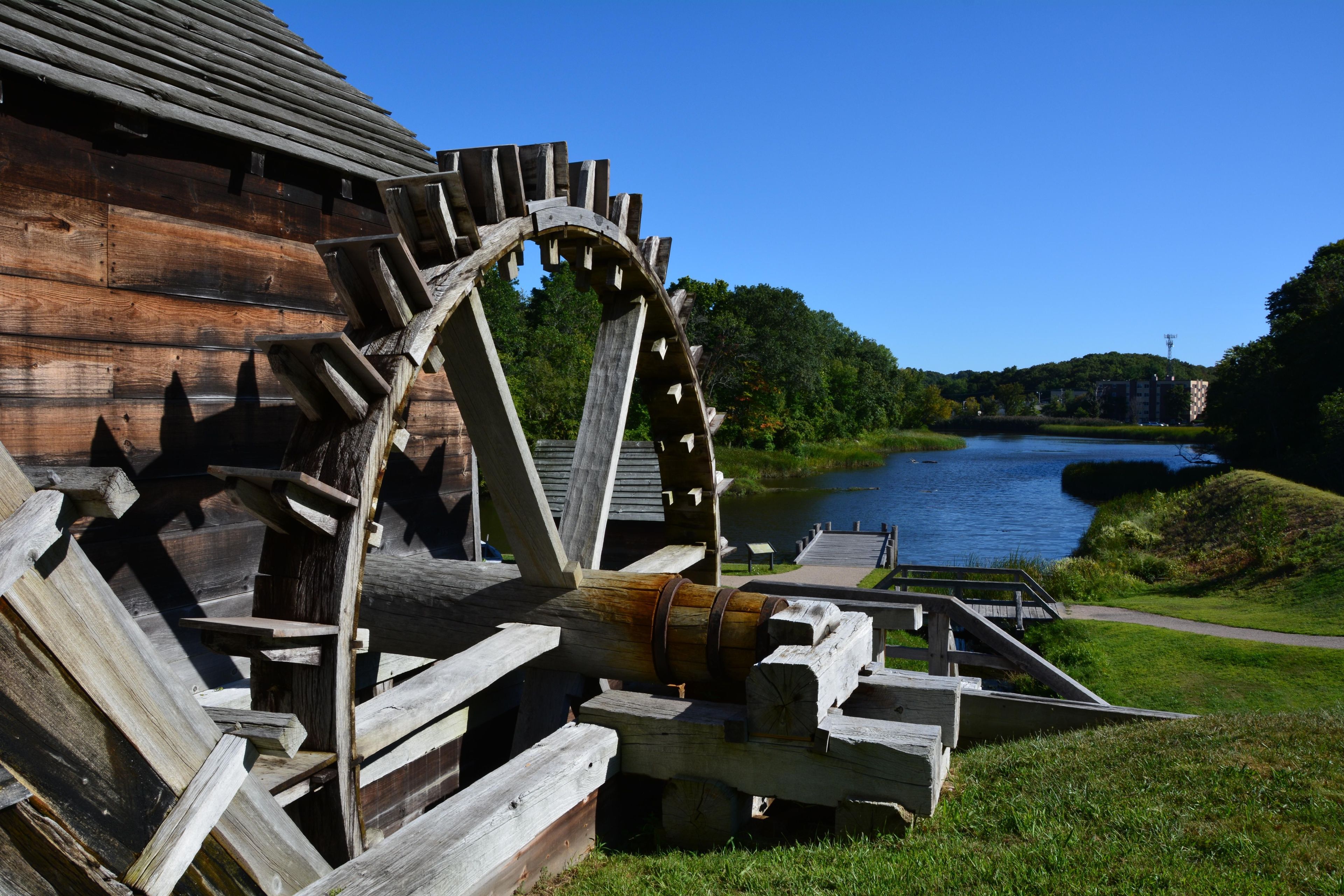 The forge is where bars of pig iron created at the blast furnace were changed into a new kind of iron that a blacksmith was able to use.