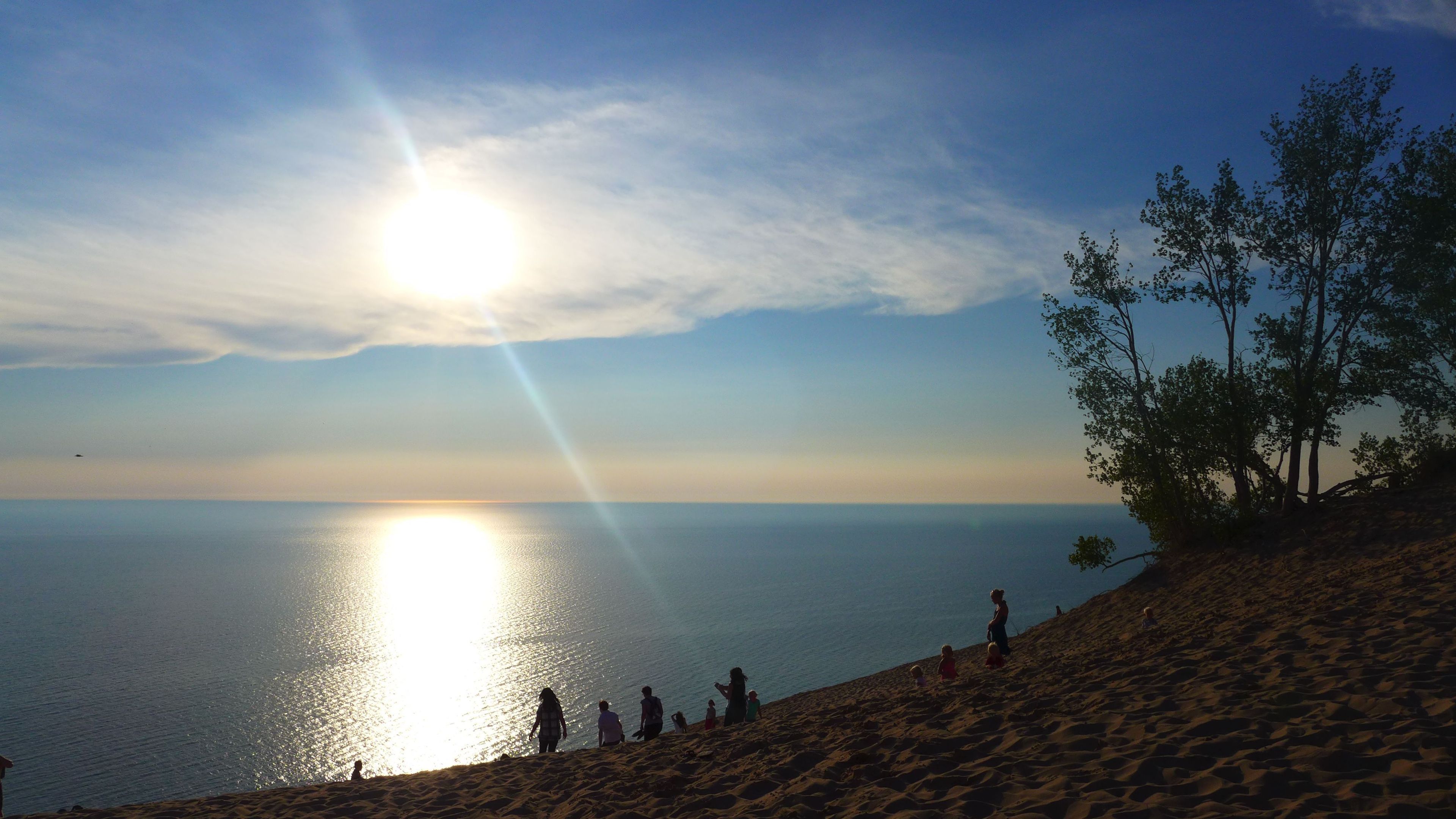 Sunset viewing is a favorite activity--especially from the Lake Michigan overlook.