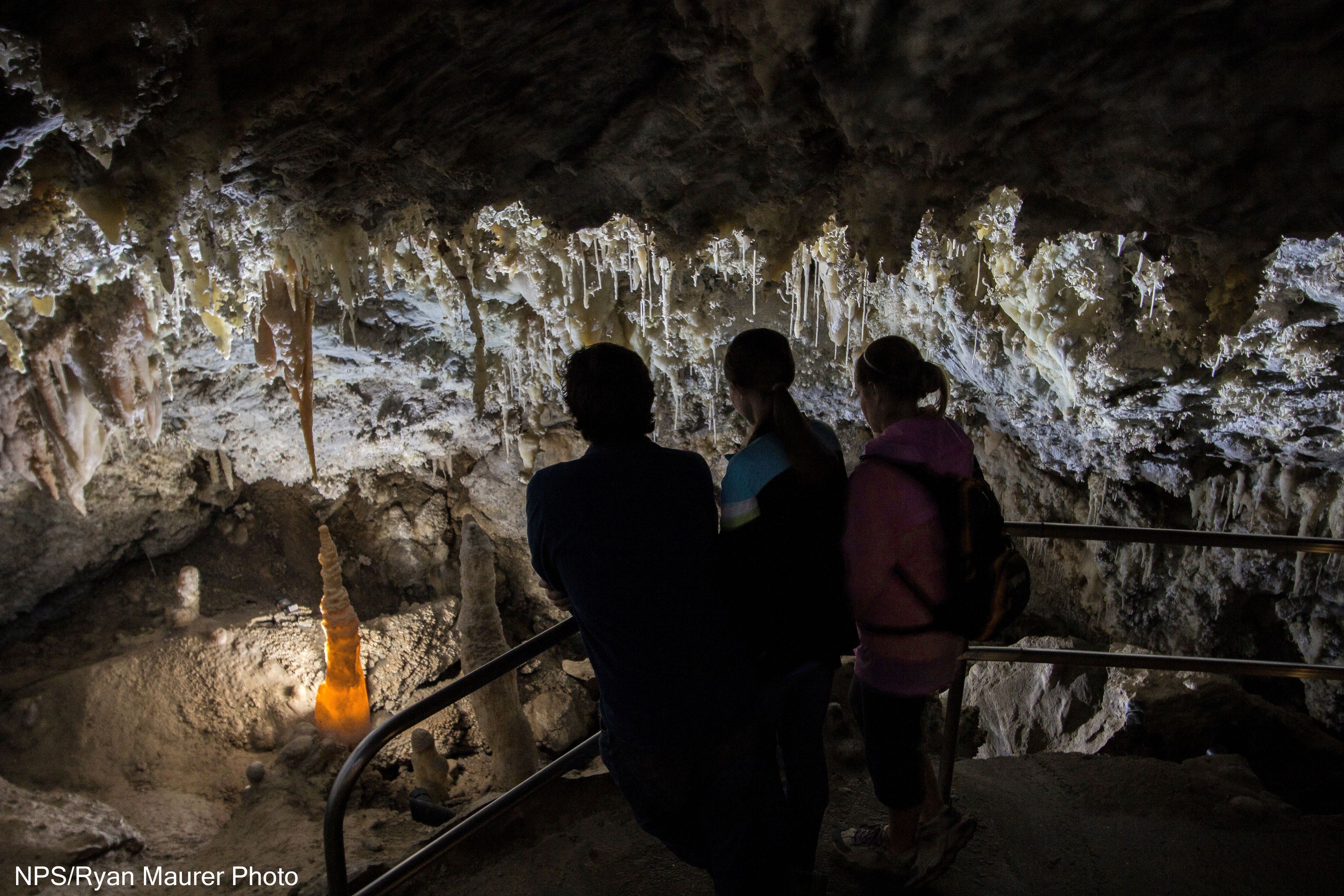 Timpanogos Cave's beautiful Chimes Chamber is filled with delicate cave formations