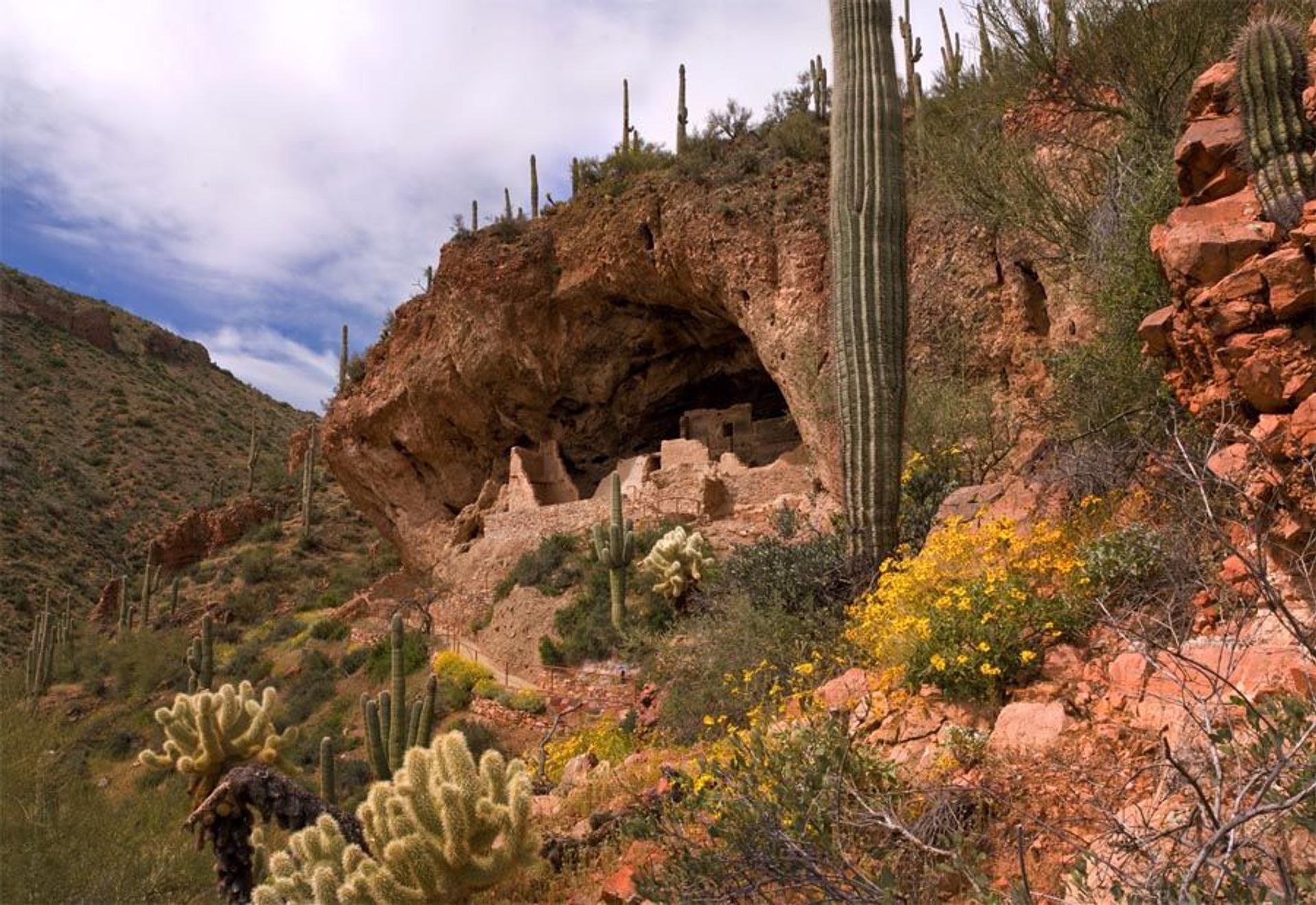 The Lower Cliff Dwelling in Spring