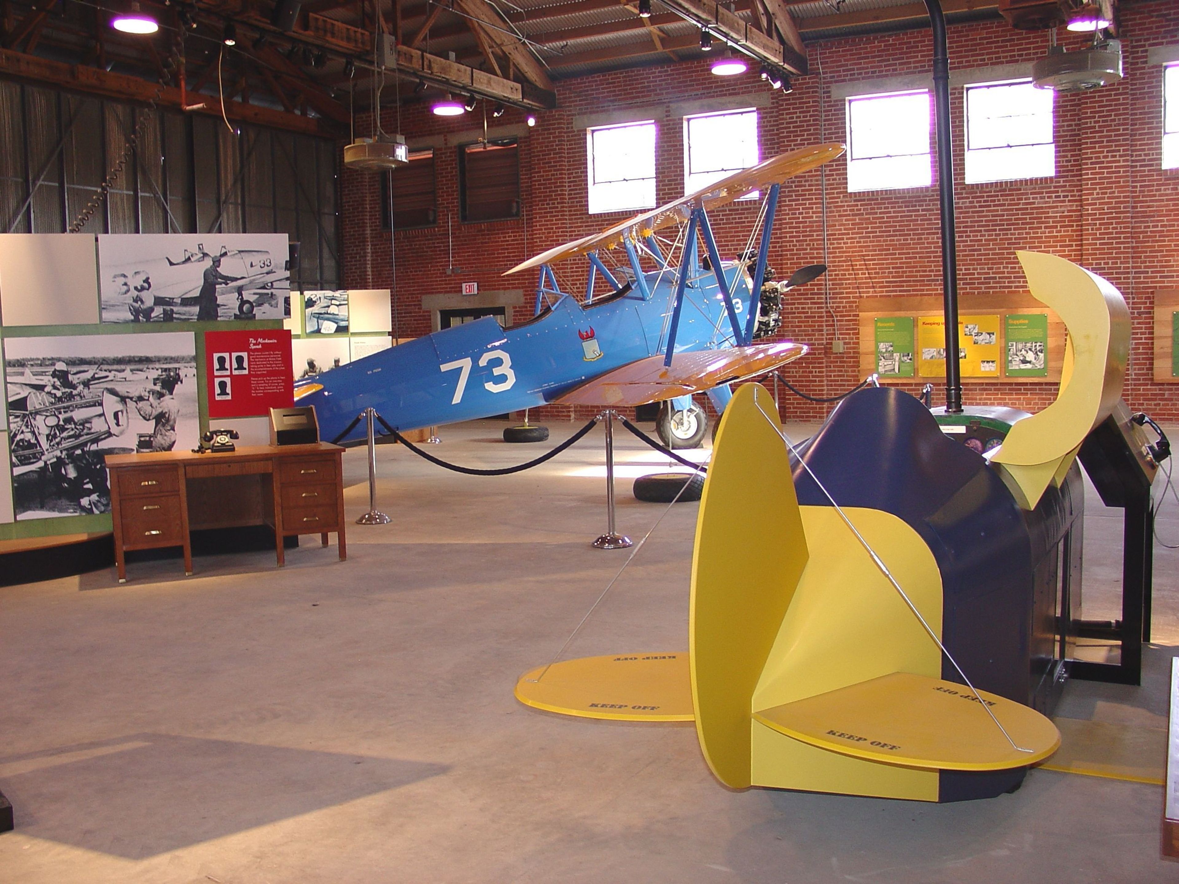 Take a  "Walk Back In Time" in Hangar #1 to see the faces and visit the places where cadets trained as America's first African-American military pilots and support crews.