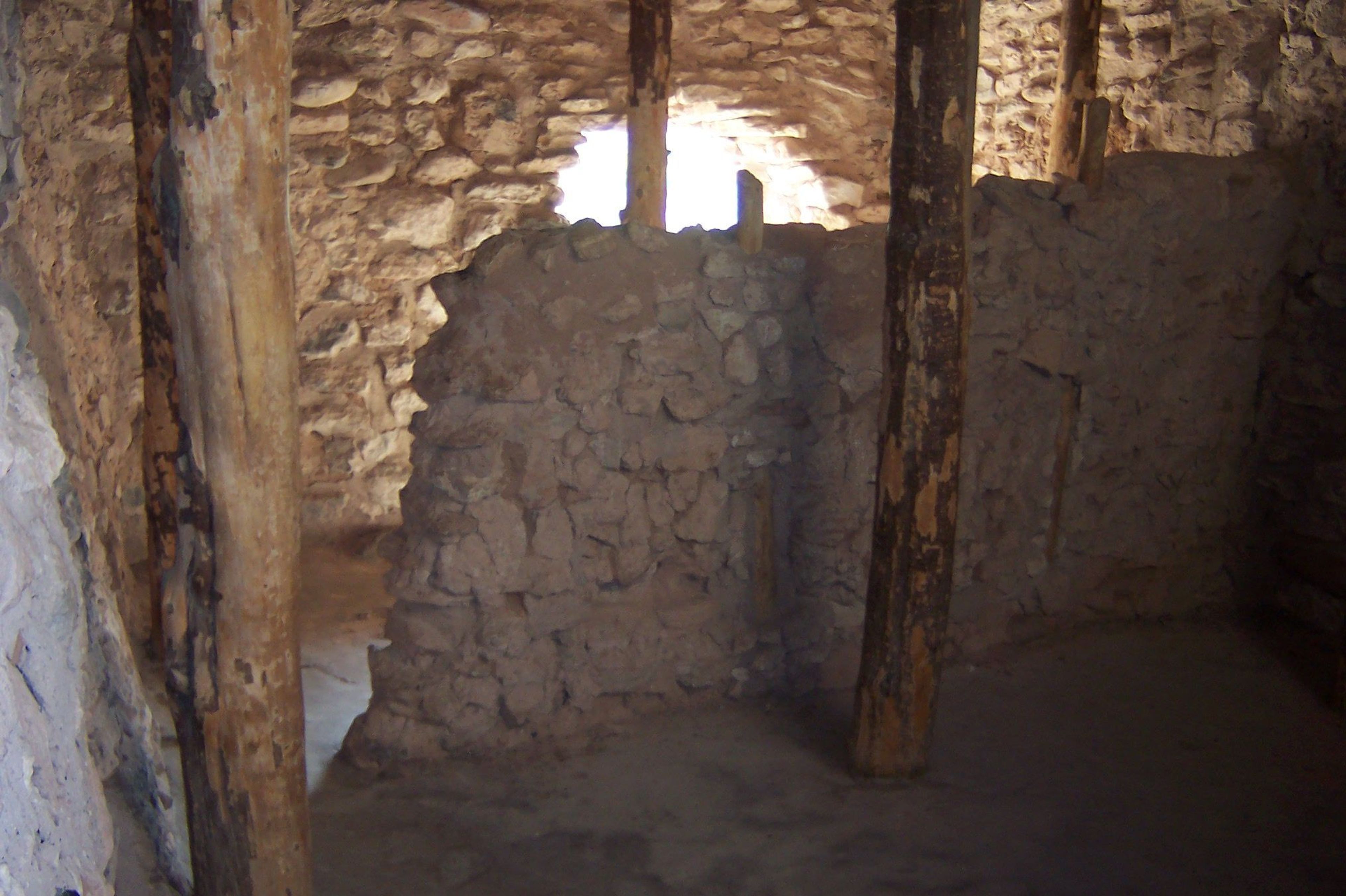 Rebuilt in the 1930s, this room at Tuzigoot would not originally have had a roof. Today, you can climb through the room to experience the landscape that surrounds this enduring Pueblo.