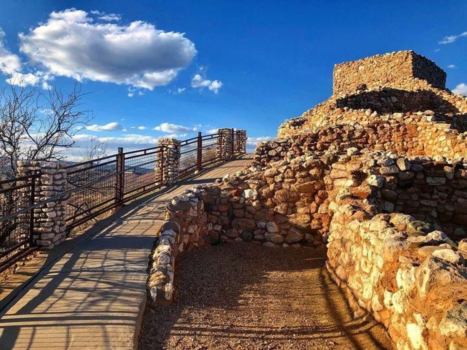 A pueblo built by the Sinagua