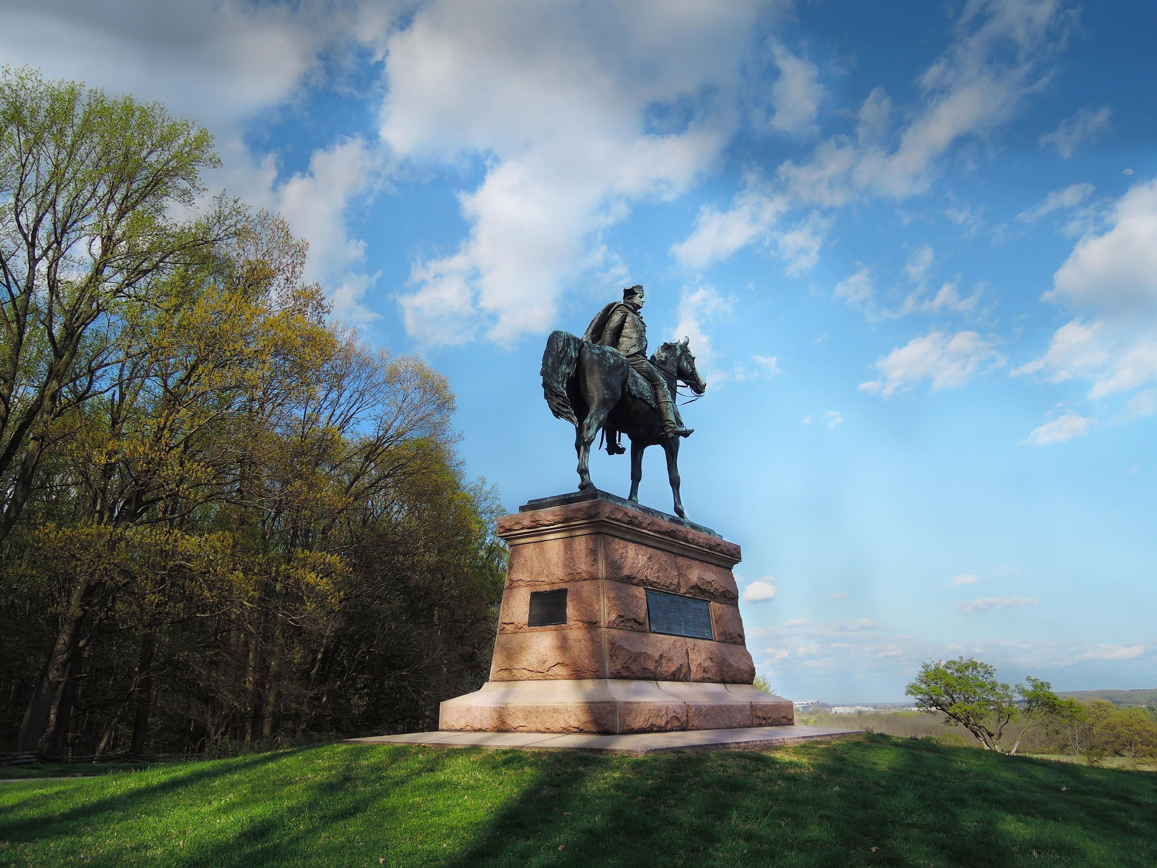 The Anthony Wayne Statue at Valley Forge.