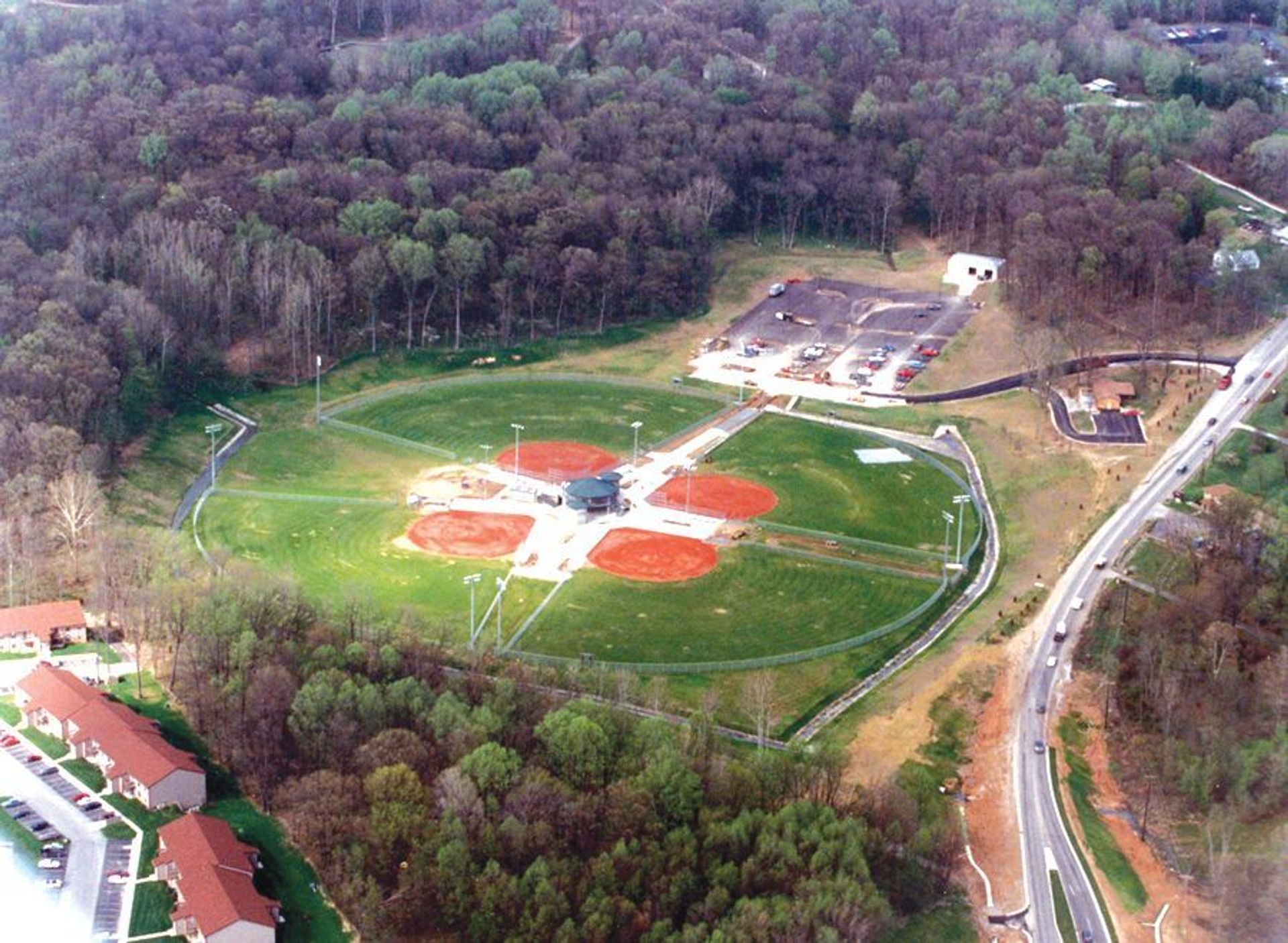 Aerial view of Twin Lakes Sports Park