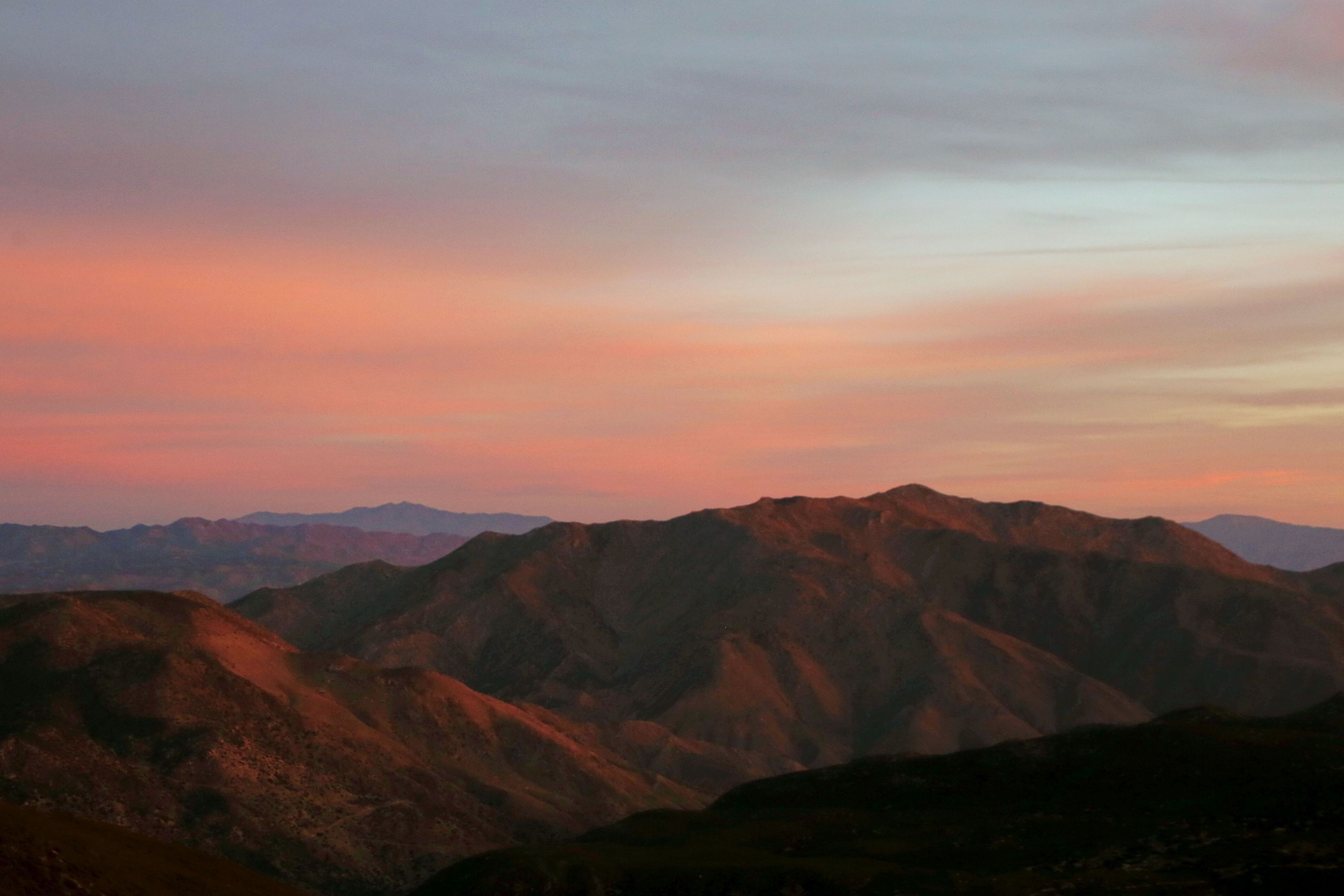 Sunrise over Anza-Borrego Desert State Park