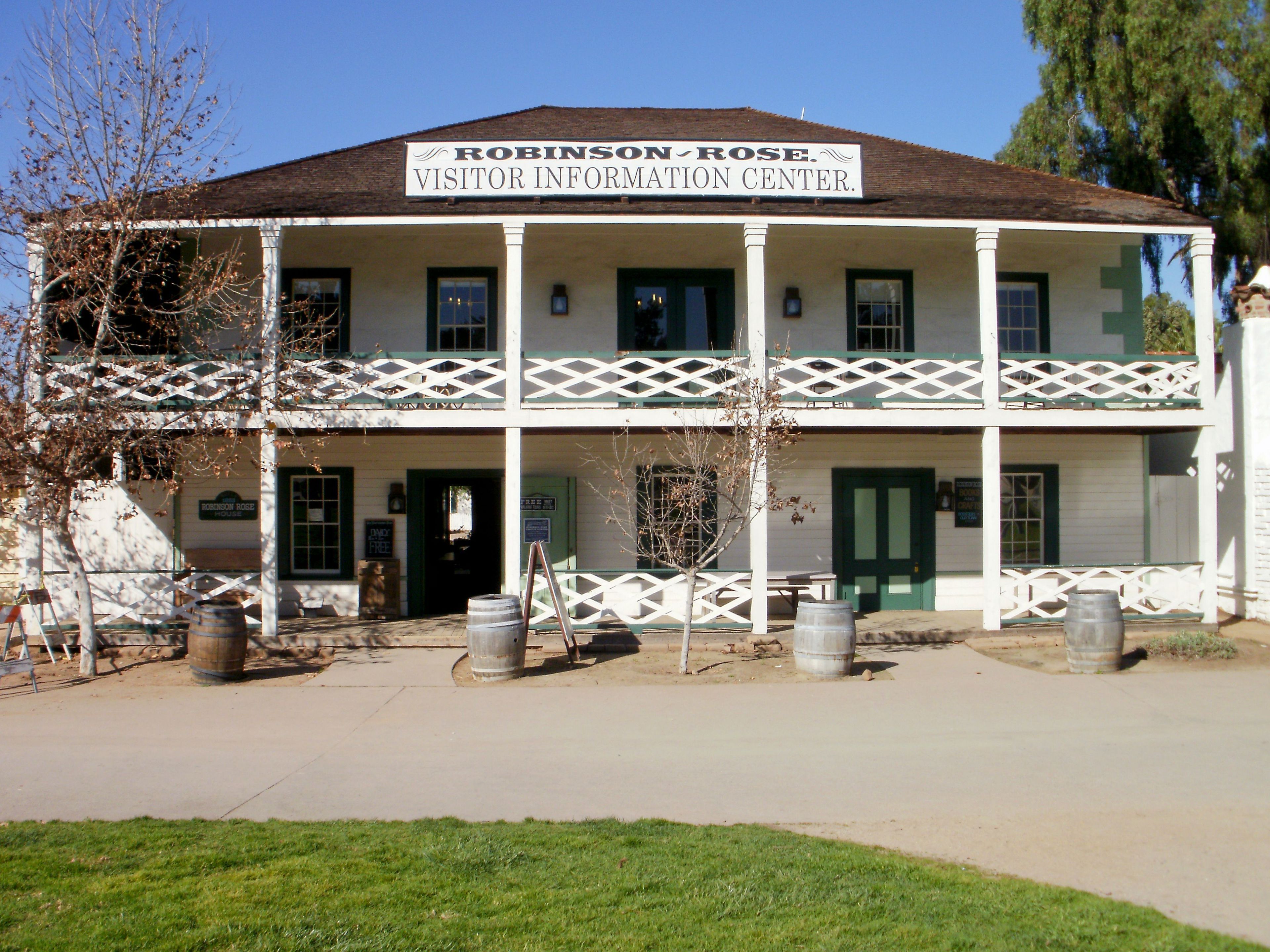 Photo of the exterior of the Robinson-Rose Visitor Center