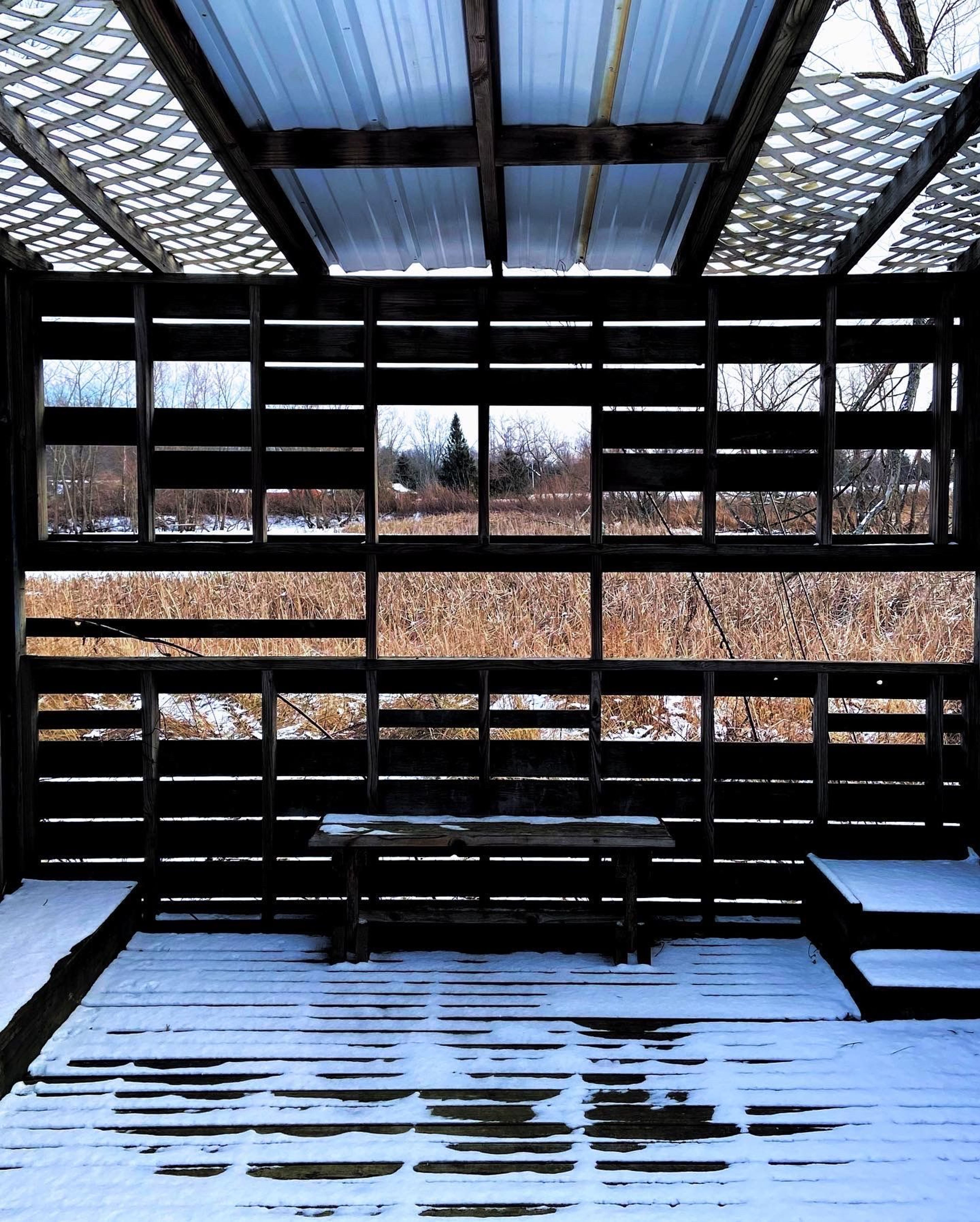 Germantown MetroPark Bird Blind in Winter