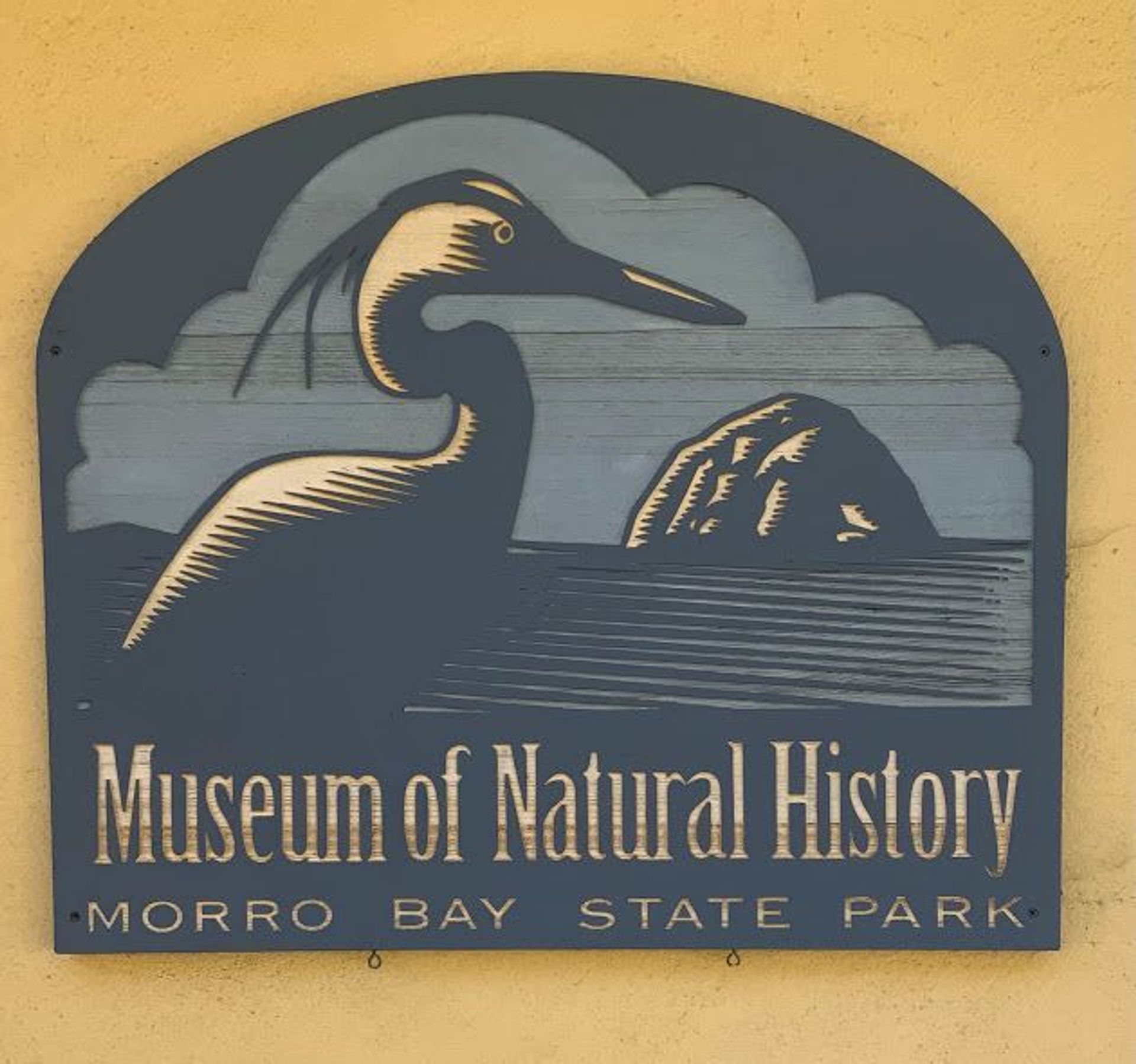 Sign at the Morro Bay Museum of Natural History Museum