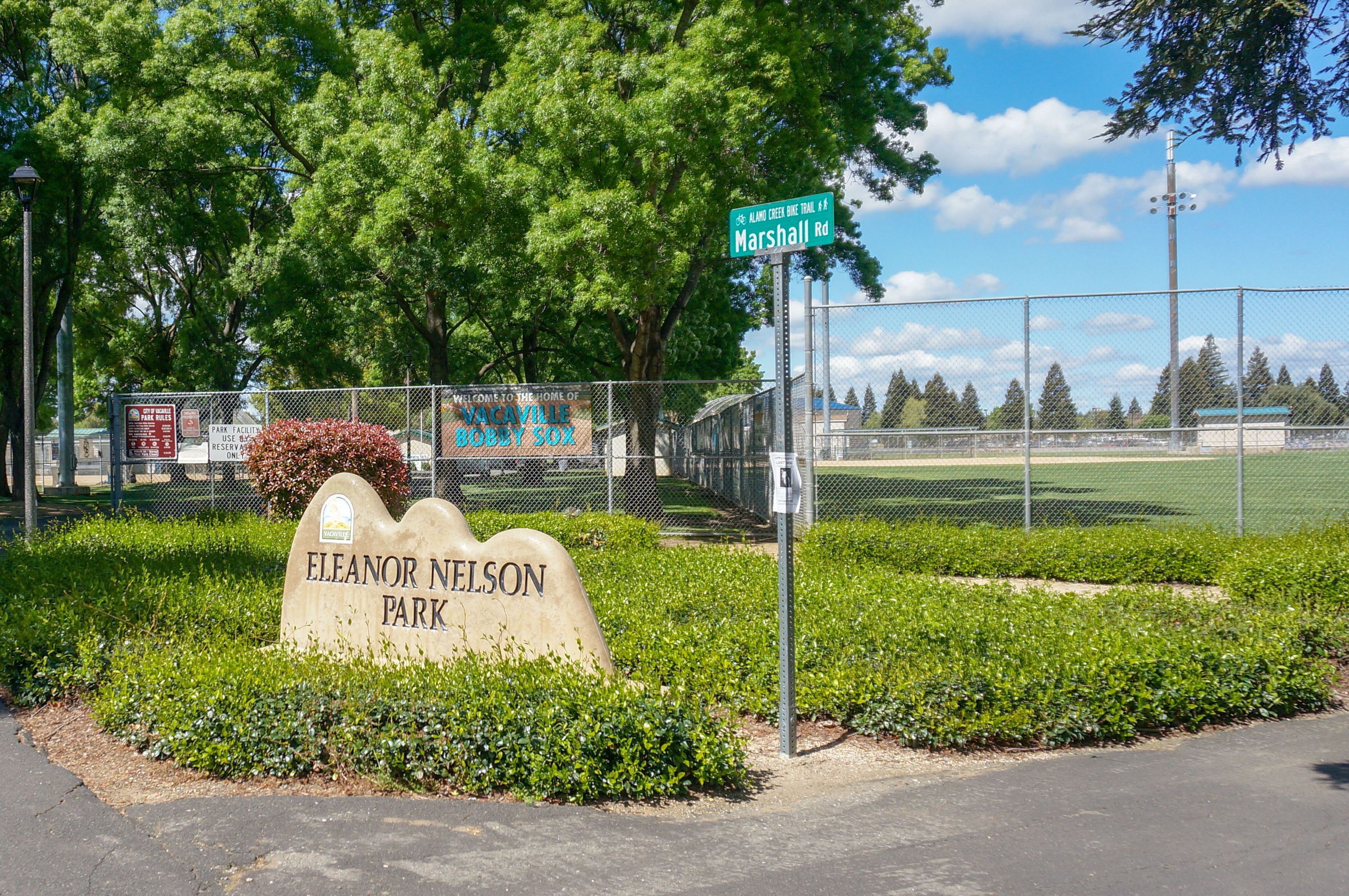 Nelson Park sign