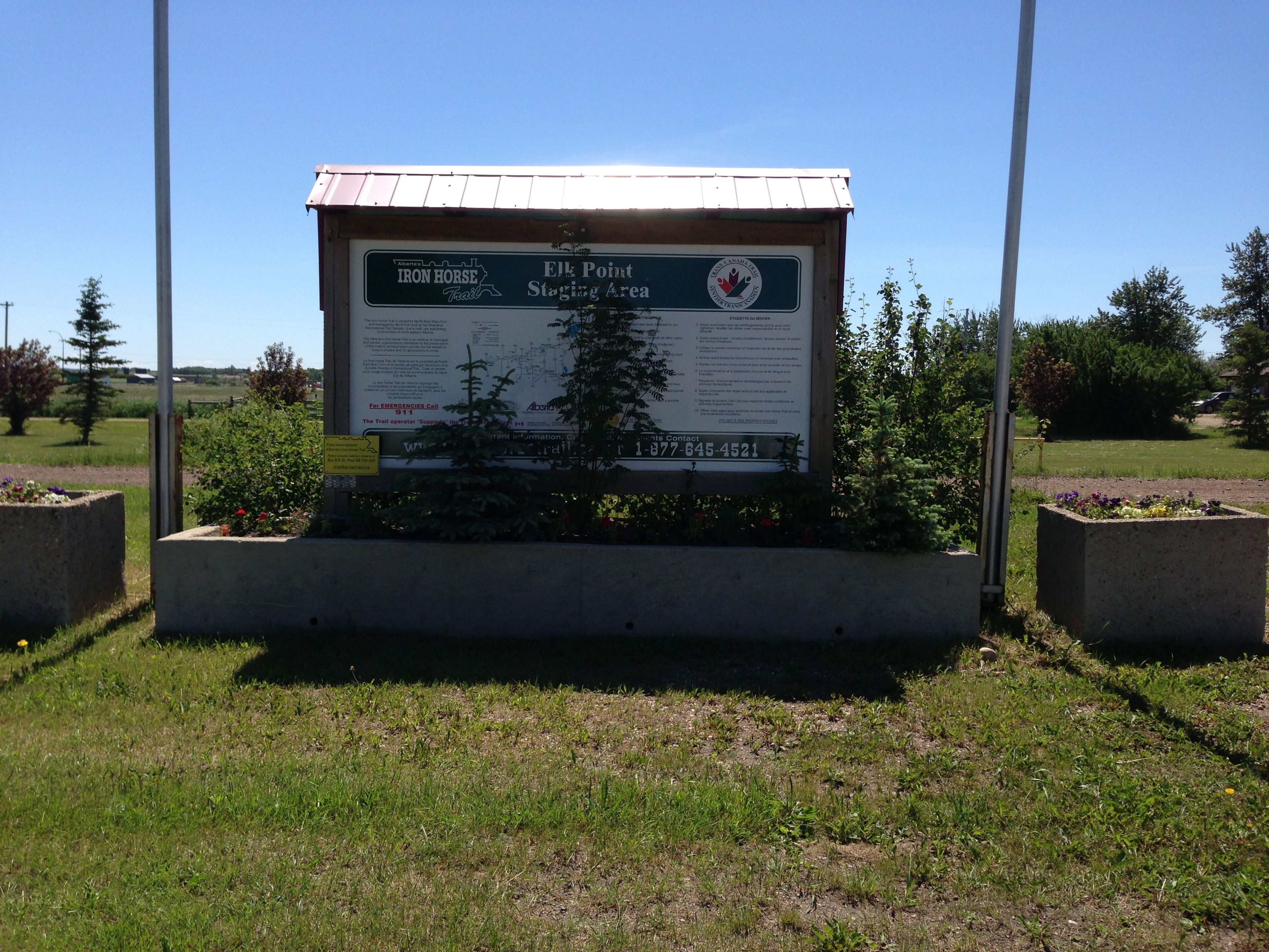 Elk Point Staging Area Sign