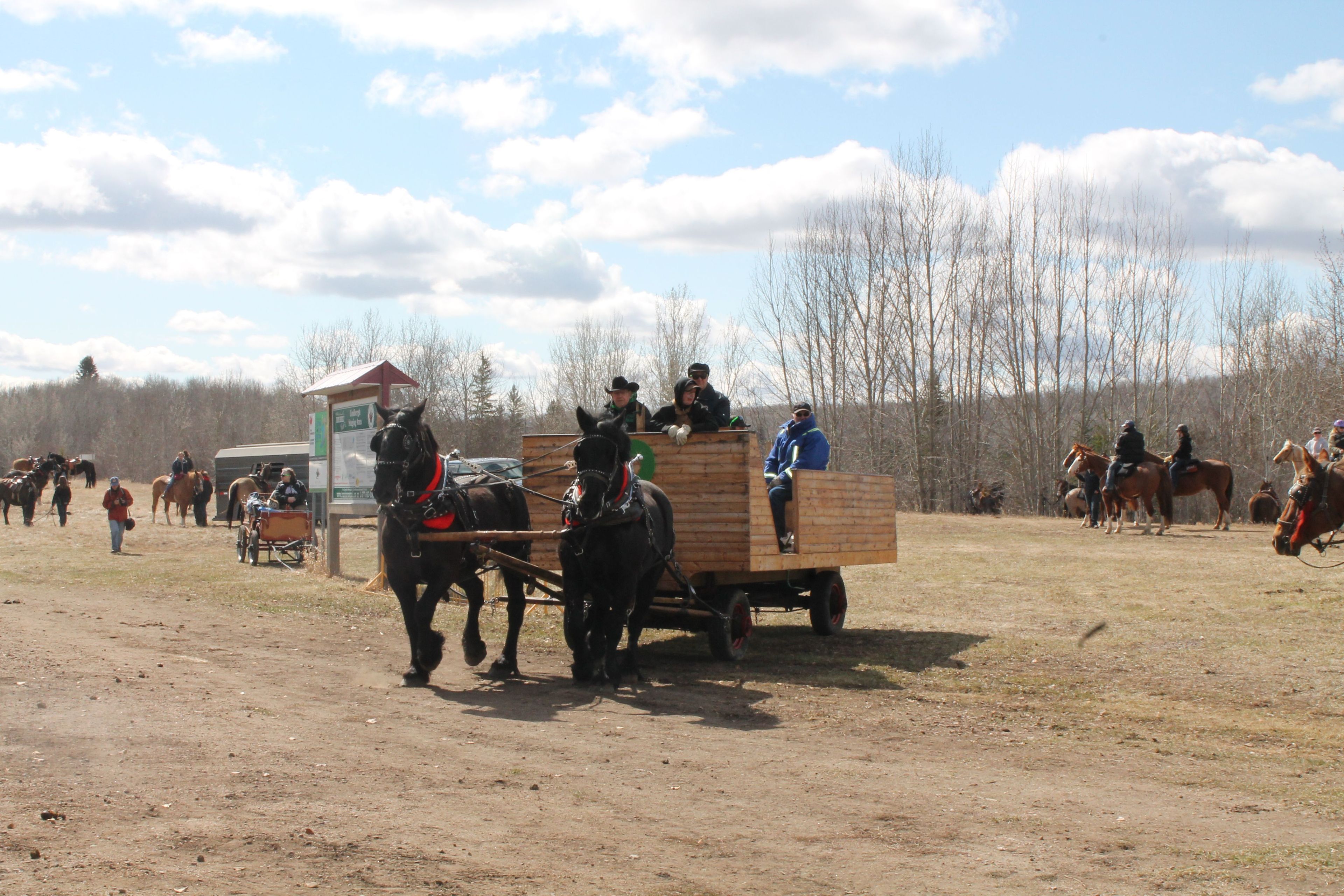 Second Chance Trail Ride starting out at Lindbergh