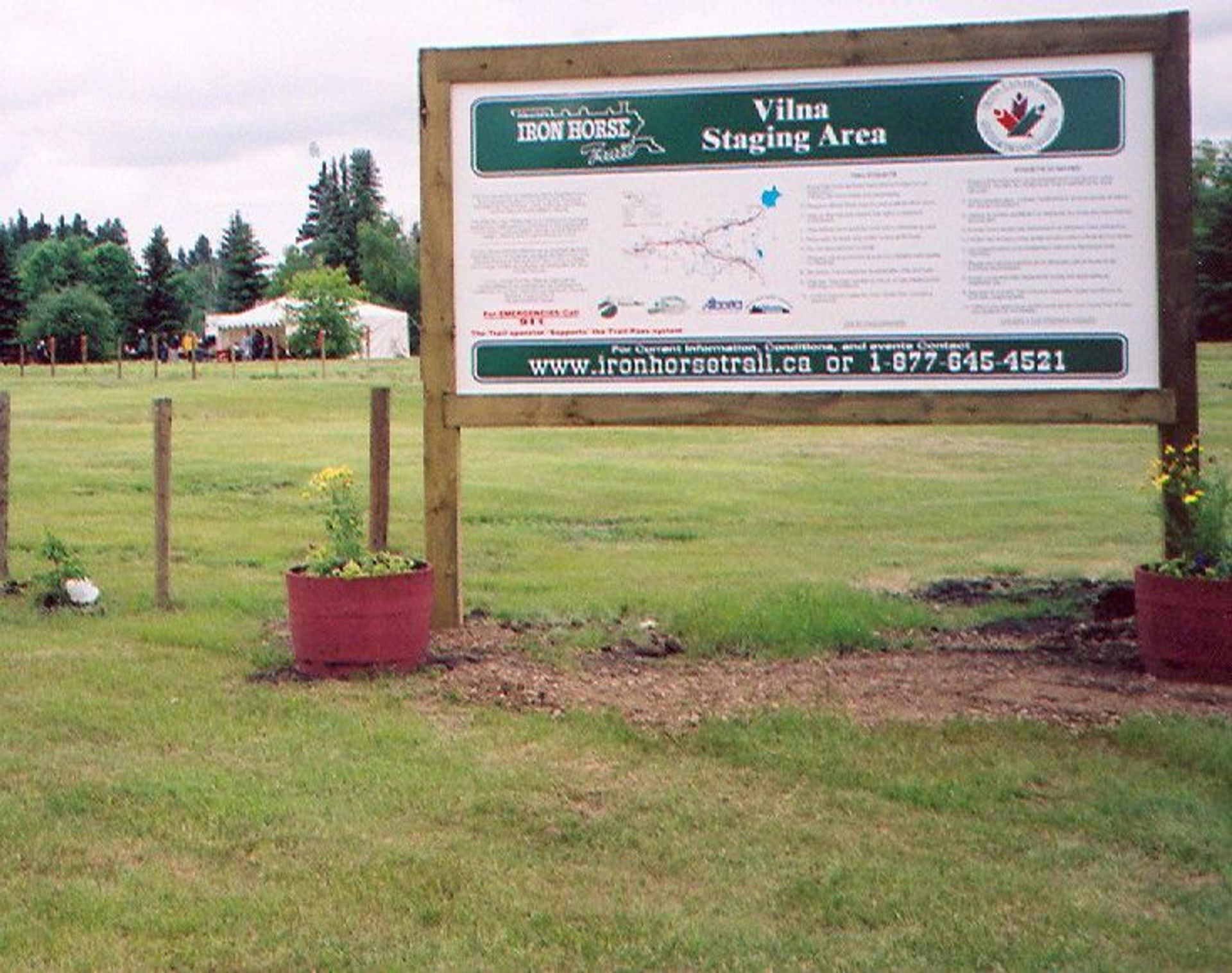 Entrance to Vilna's Staging Area