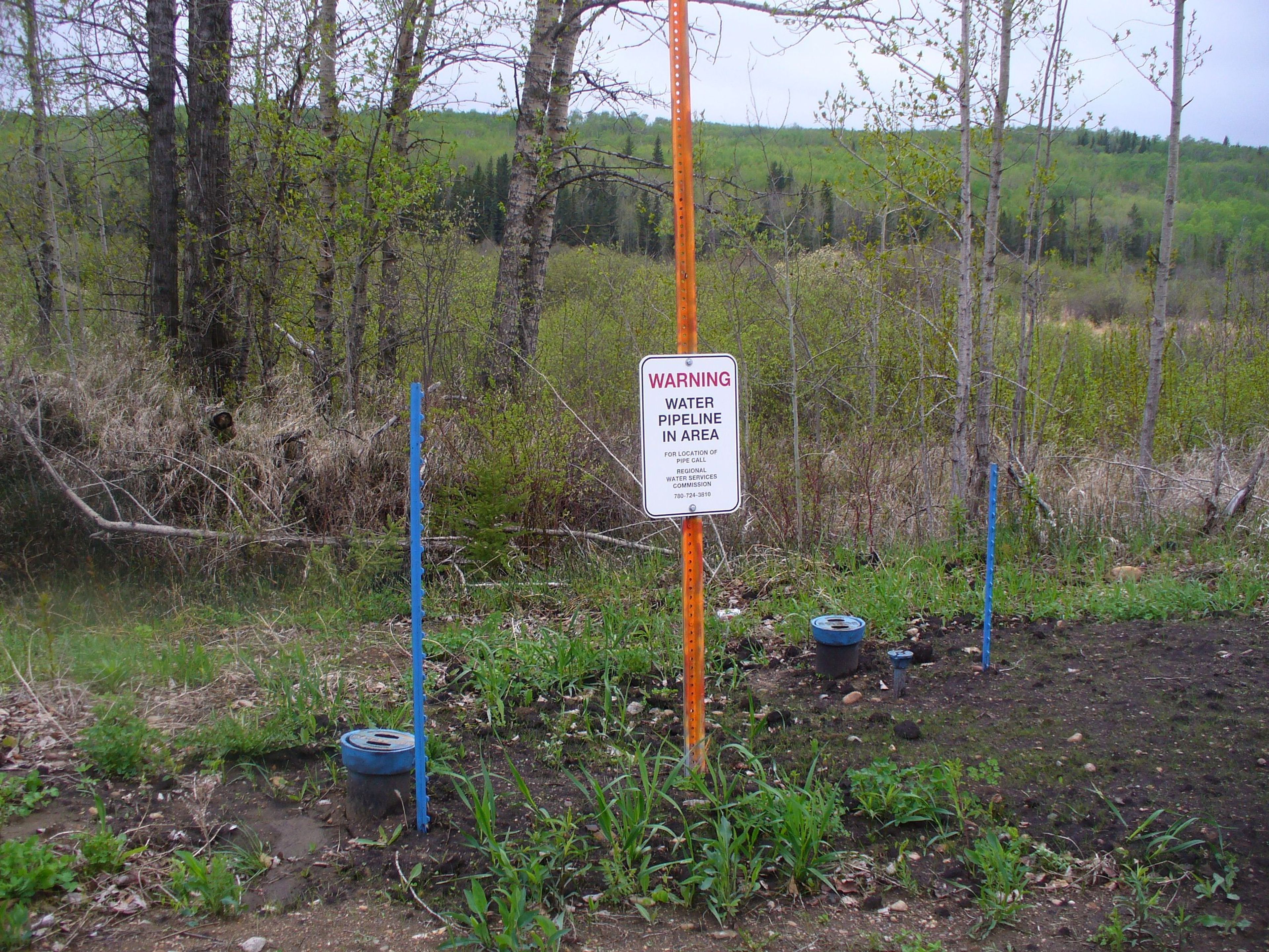 Elk Point - St Paul water line markers