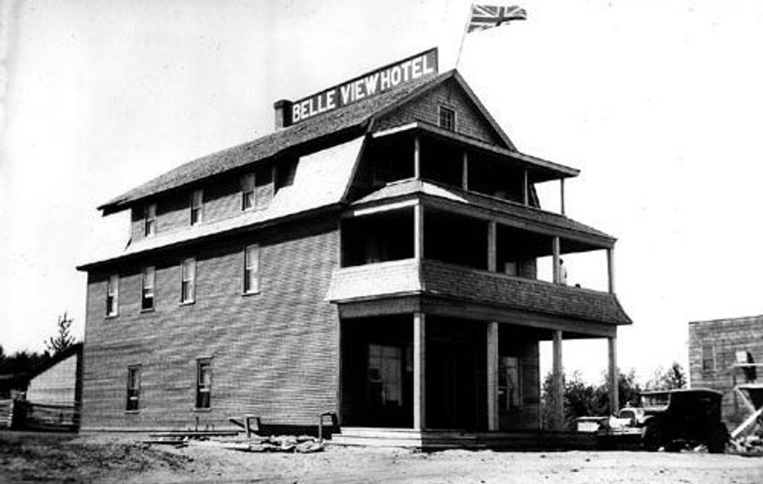 Belle View Hotel on shore of Cold Lake in 1926